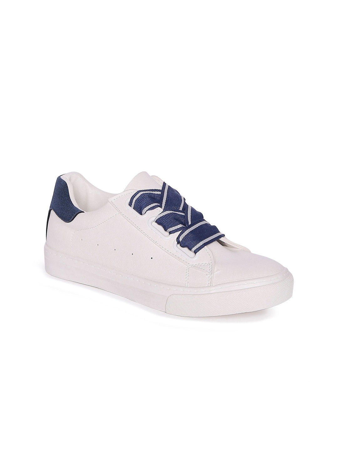 

Forever Glam by Pantaloons Women Blue Leather Sneakers