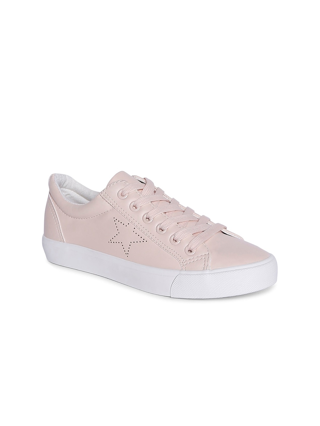 

Forever Glam by Pantaloons Women Pink Leather Sneakers