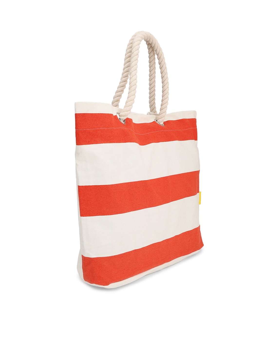 

FOREVER 21 Red Colourblocked Shopper Tote Bag