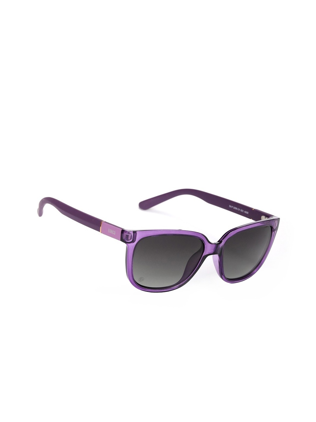 

ENRICO Women Black Lens & Purple Wayfarer Sunglasses - EN P 1009 C4-Black