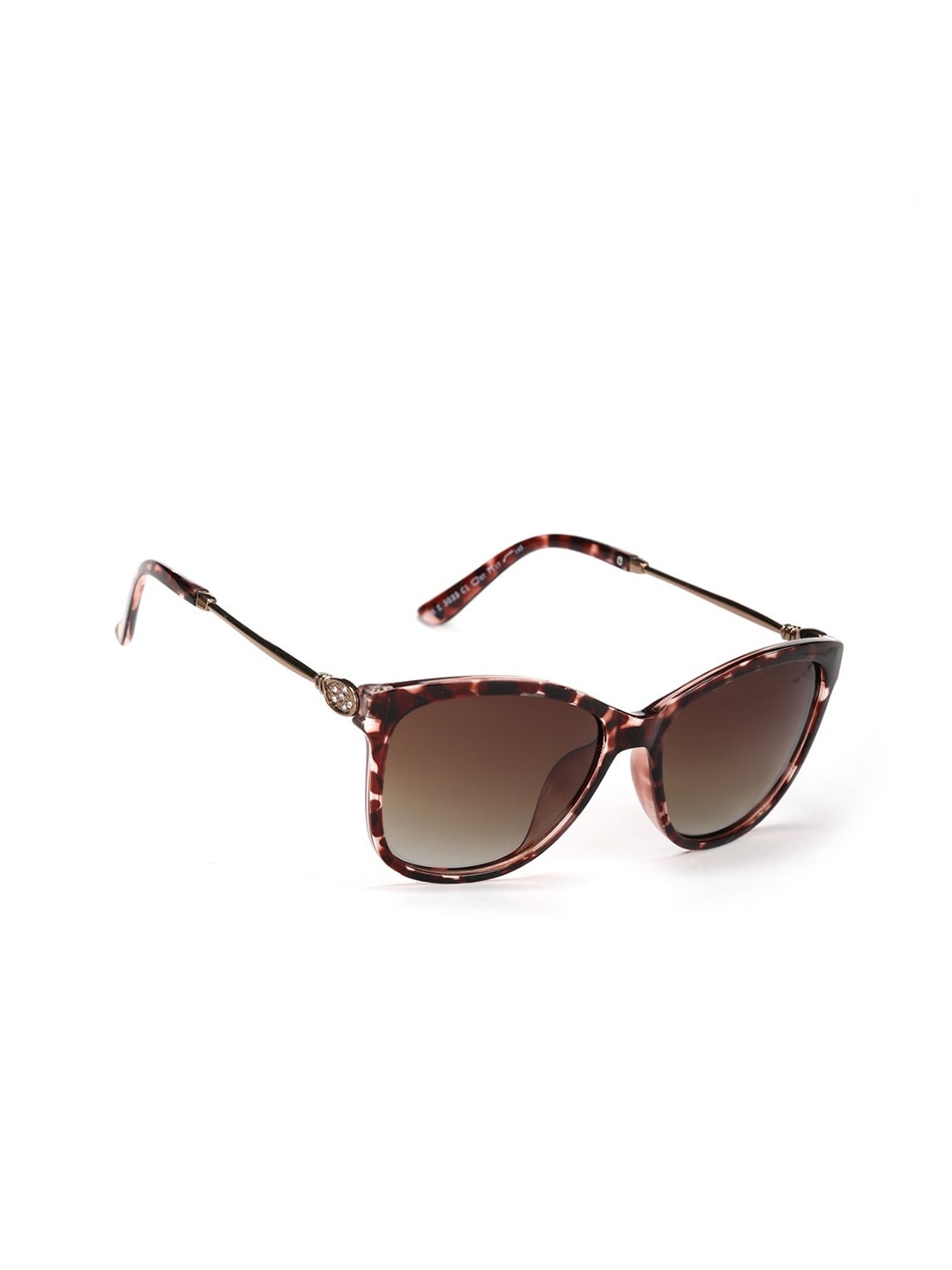 

ENRICO Women Brown Lens & Brown Wayfarer Sunglasses - EN E 3033 C1-Brown