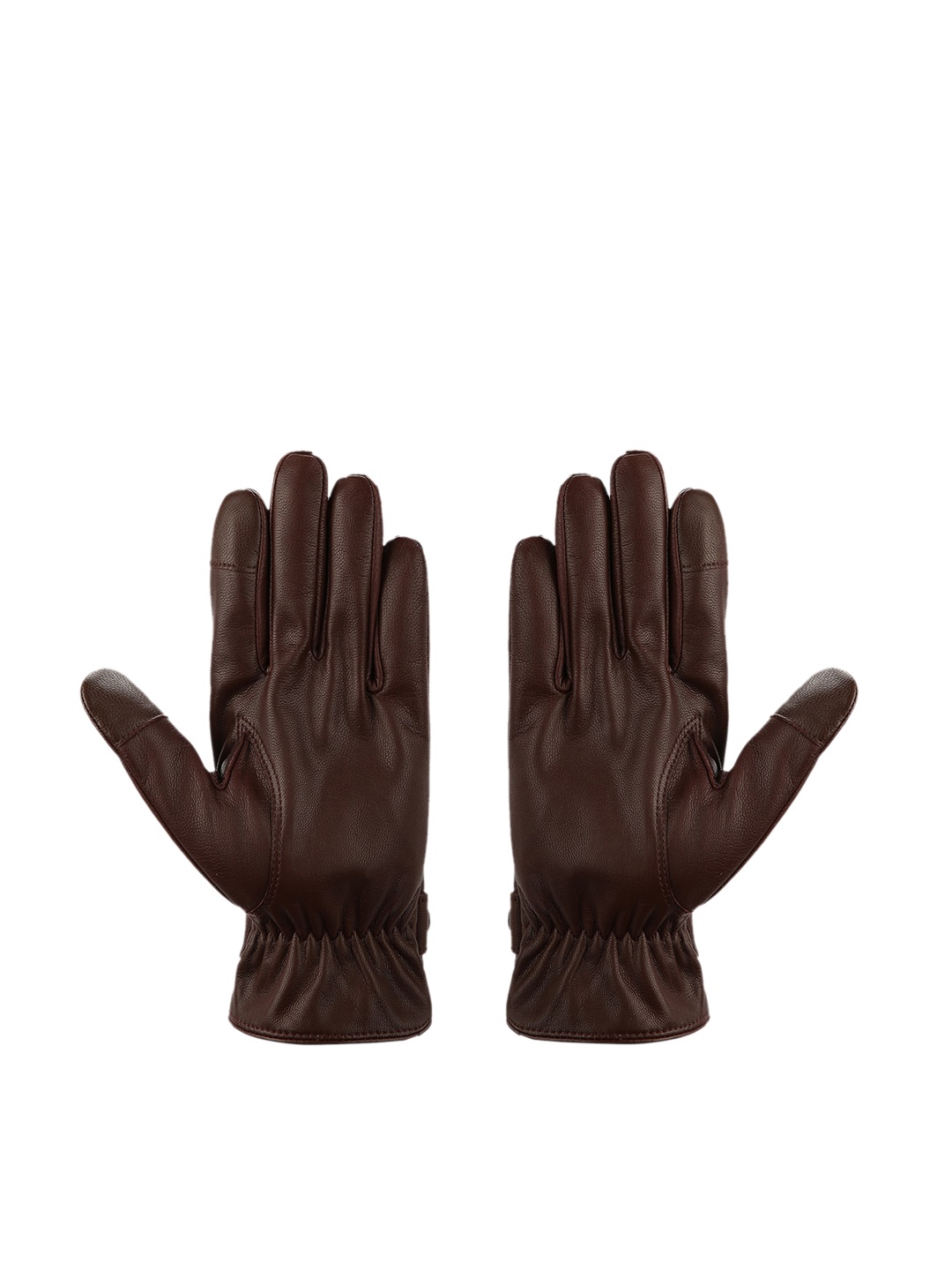 

Bruun & Stengade Men Brown Solid Goat Leather Gloves