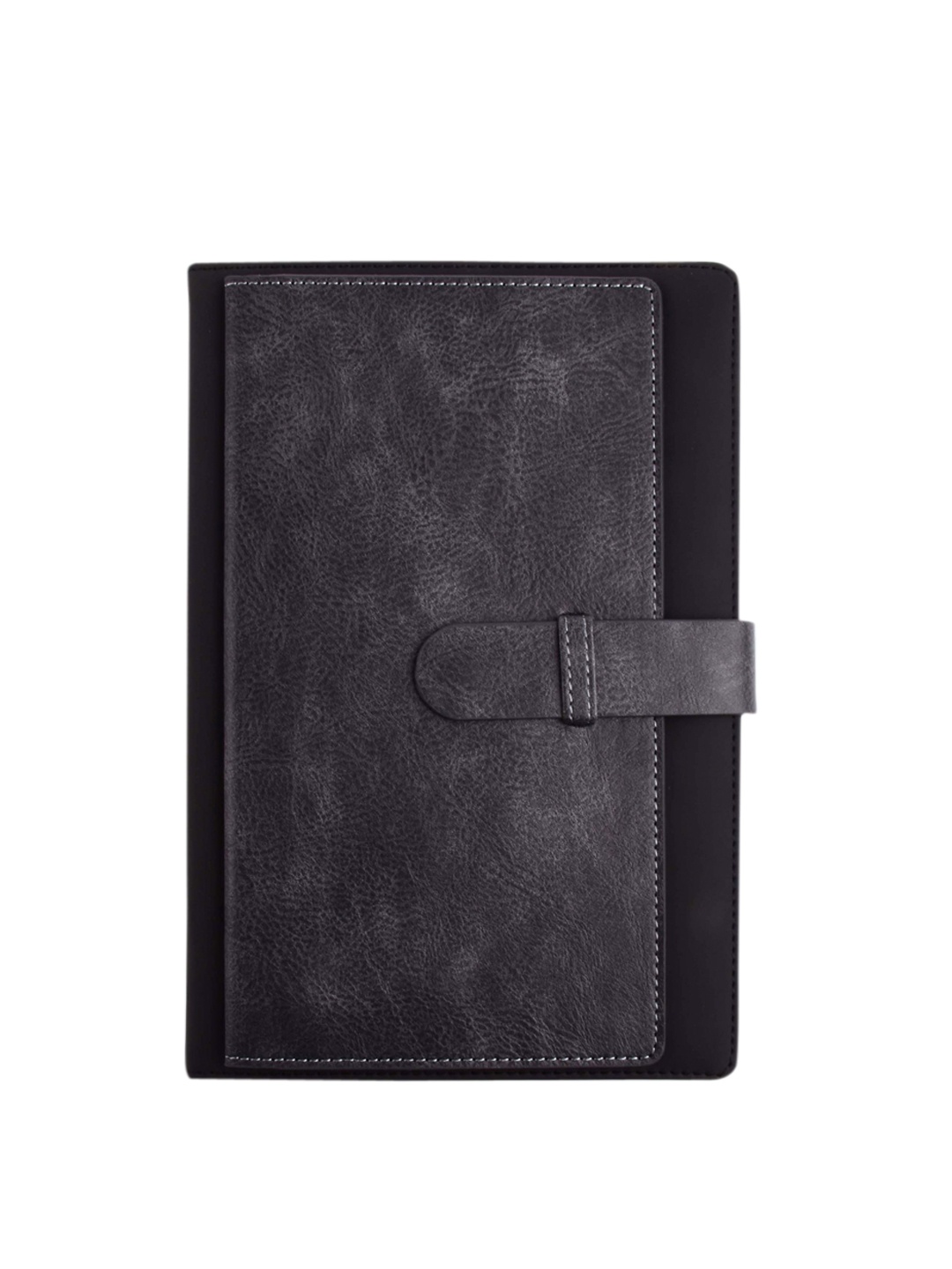 

Doodle Charcoal Grey & Black Solid Ruled Notebook