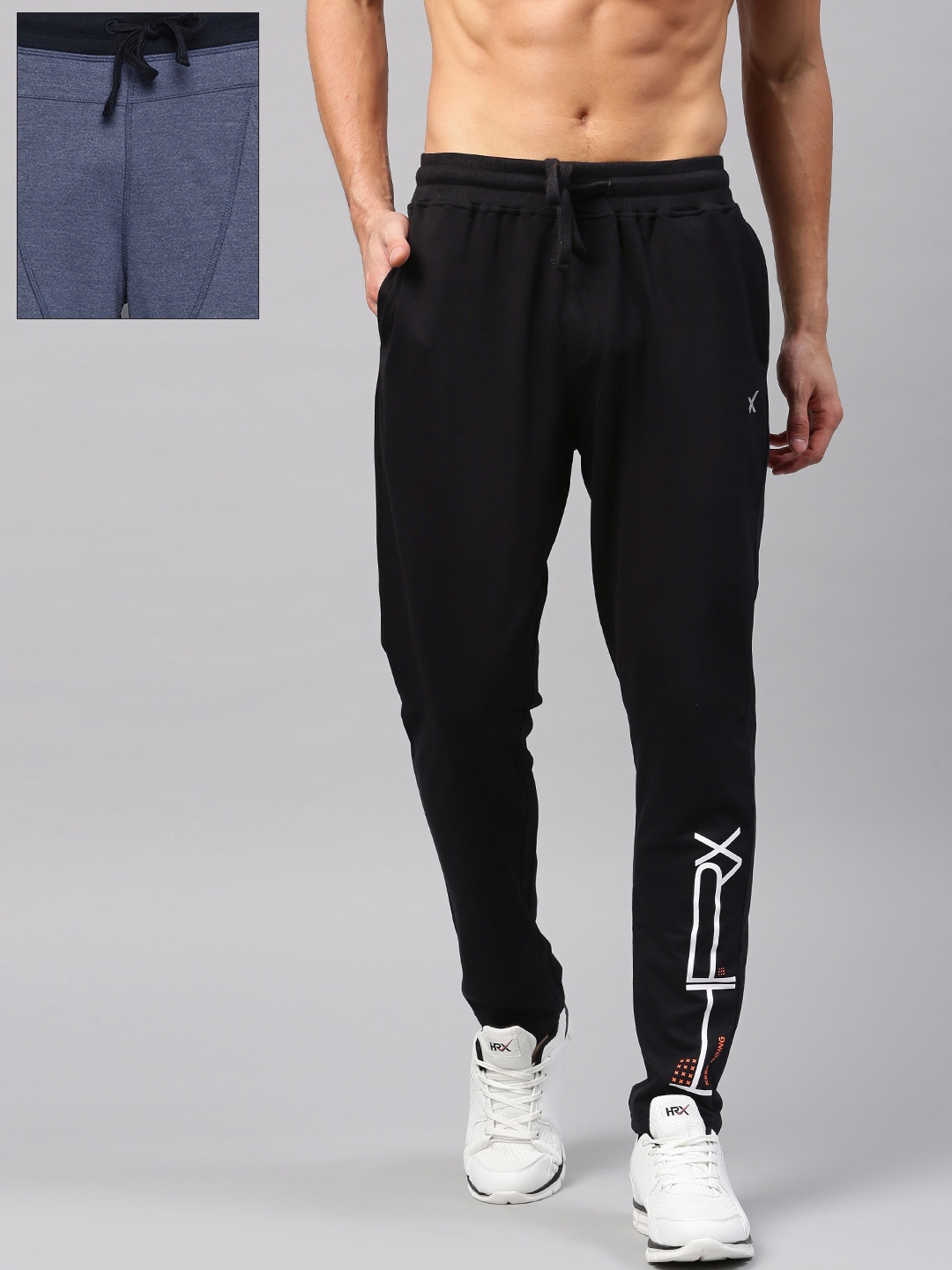 

HRX by Hrithik Roshan Men Pack of Training Joggers & Athleisure Track Pants, Blue