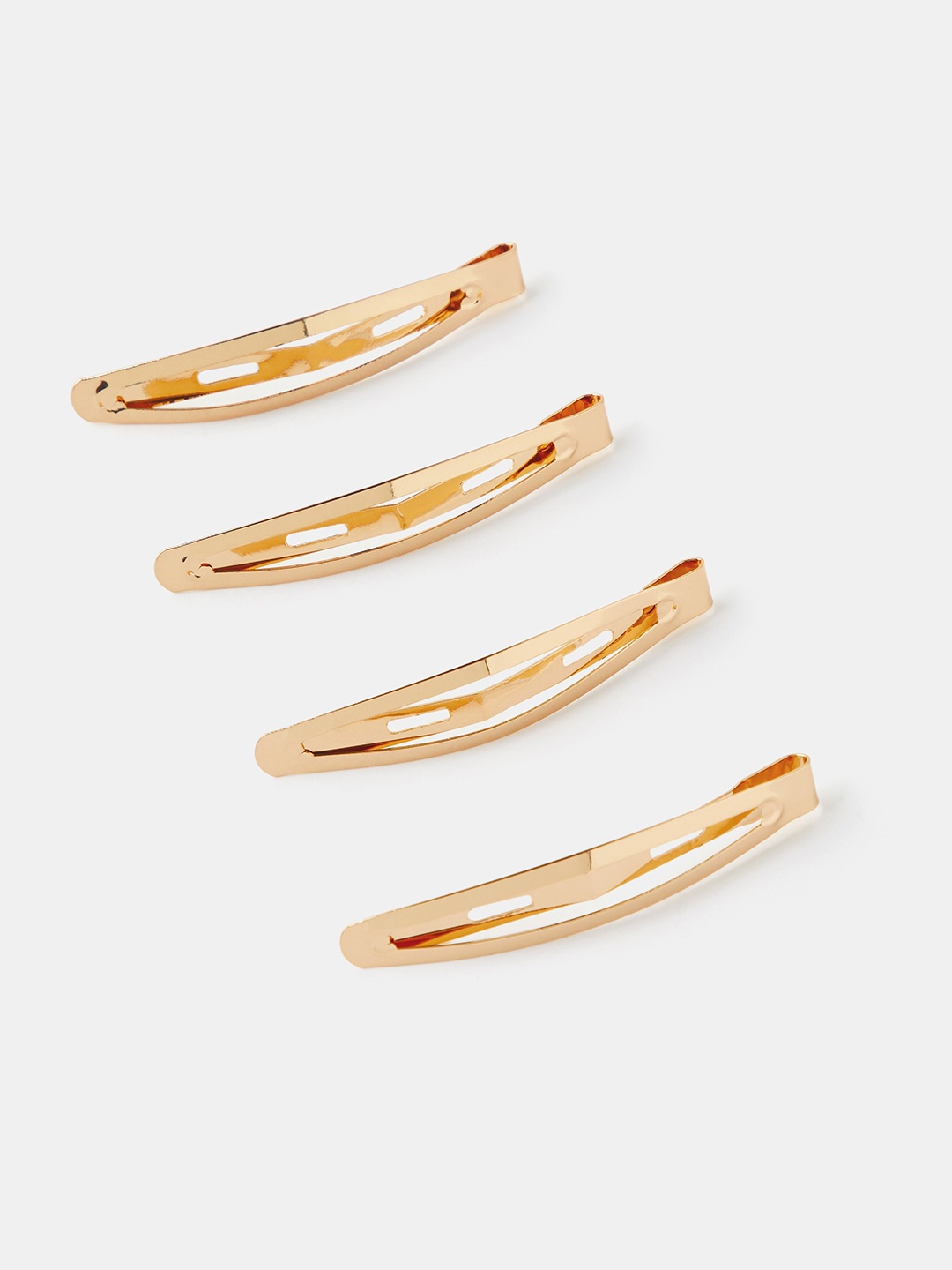 

Accessorize London Women Gold-Toned Set of 4 Snap Clips
