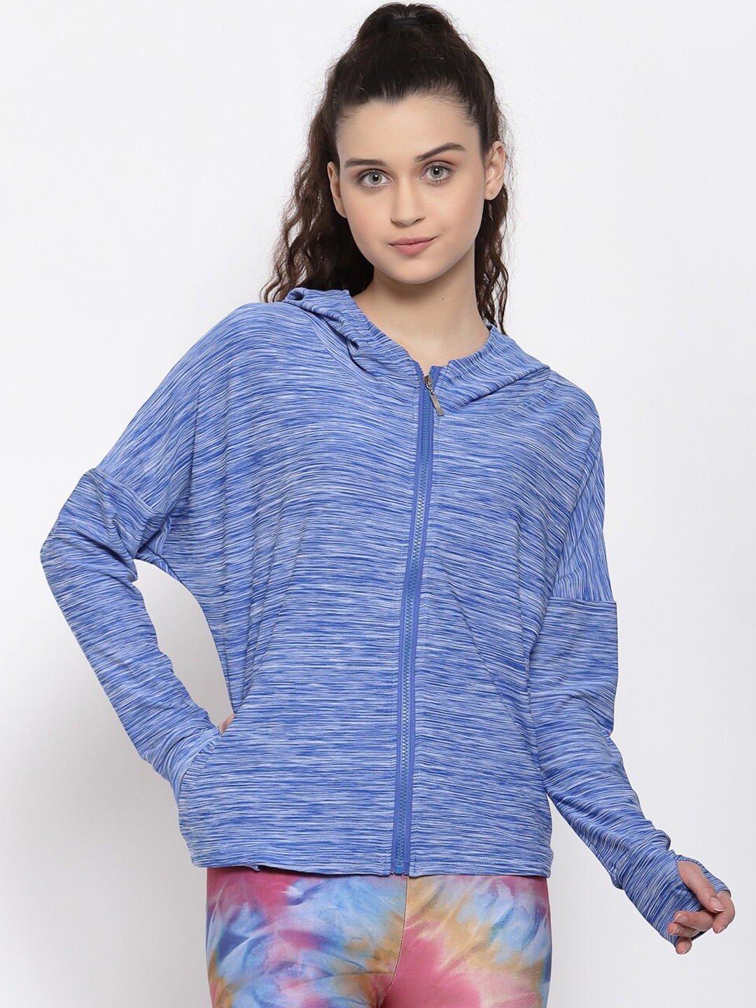 

iki chic Women Blue Training Sporty Jacket