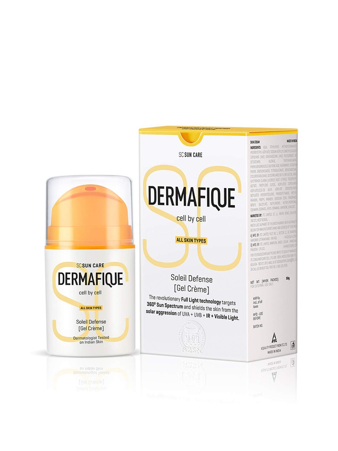 

Dermafique Soleil Defense Gel Creme Sunscreen SPF 30- 50 g, White