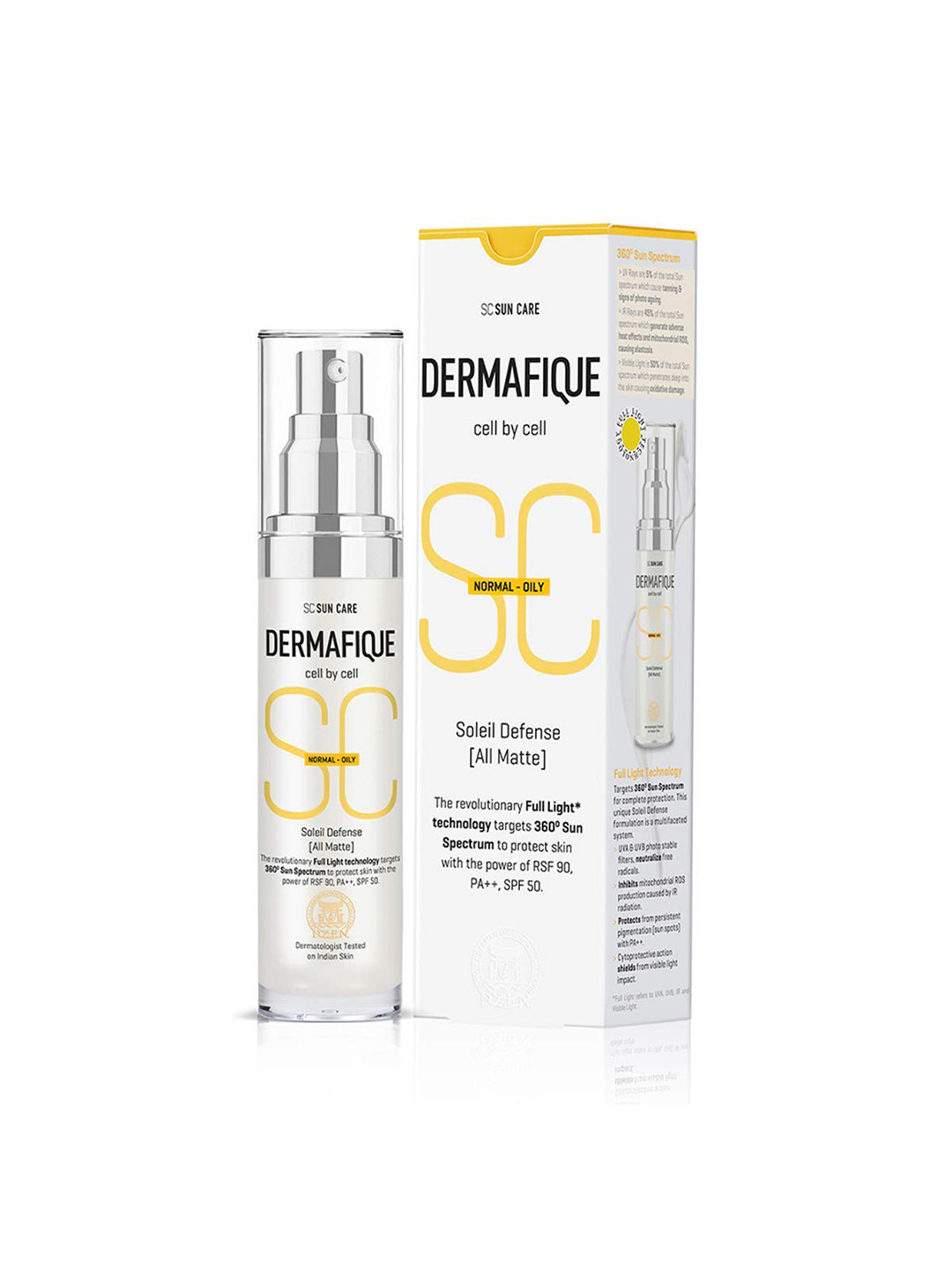 

Dermafique Soleil Defense All Matte Sunscreen SPF 50 30 g, White