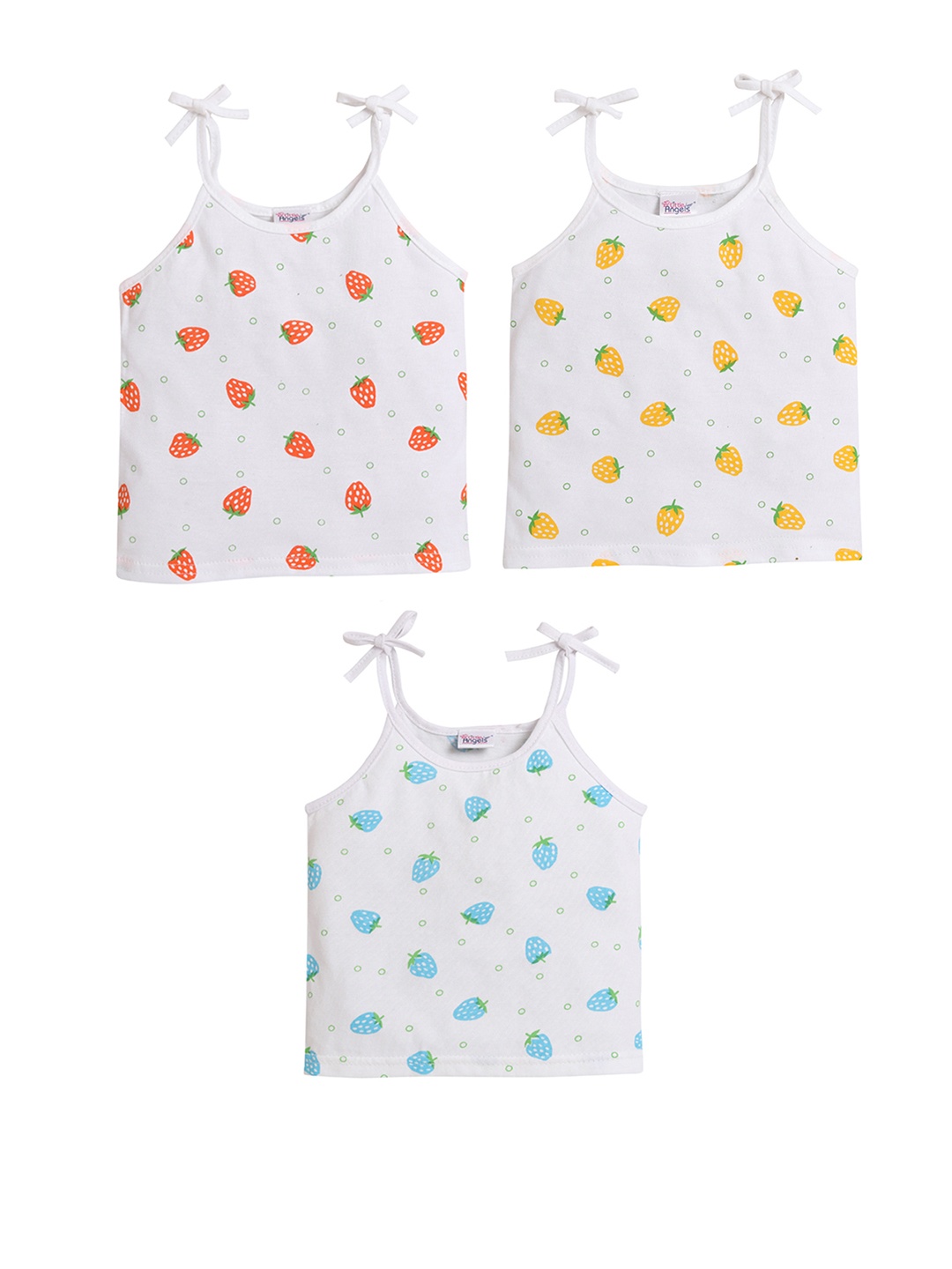 Little Angels Infants Pack Of 3 Assorted Cotton Jhabla