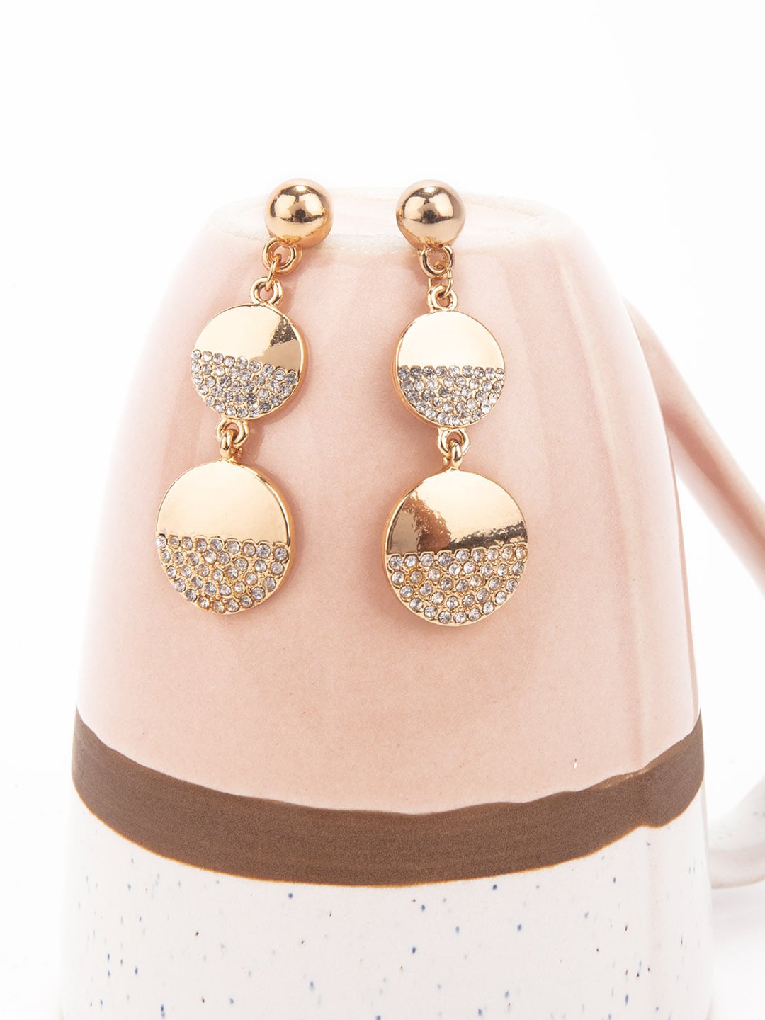 

Lilly & sparkle Gold Plated Contemporary Drop Earrings