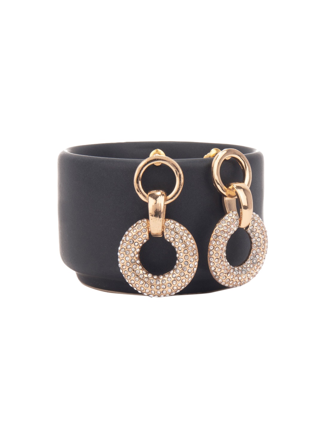 

Lilly & sparkle Gold-Plated Circular Drop Earrings
