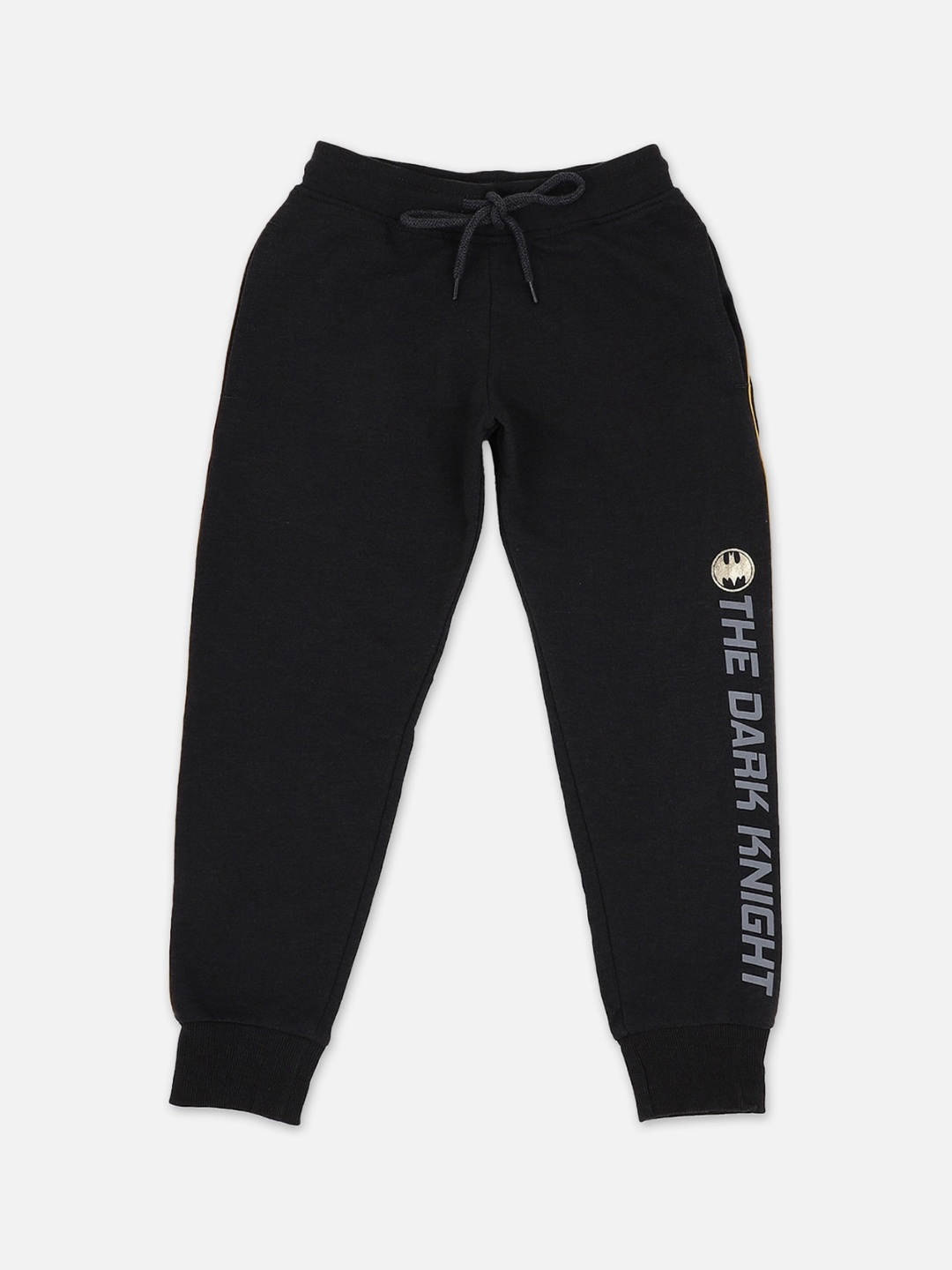 

Kids Ville Boys Black Batman Featured Relaxed-Fit Pure Cotton Joggers