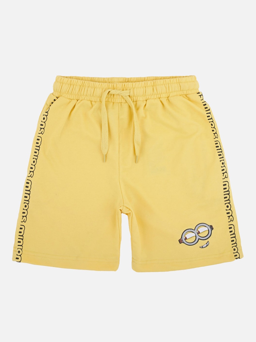 

Kids Ville Boys Yellow Minions Cotton Regular Shorts