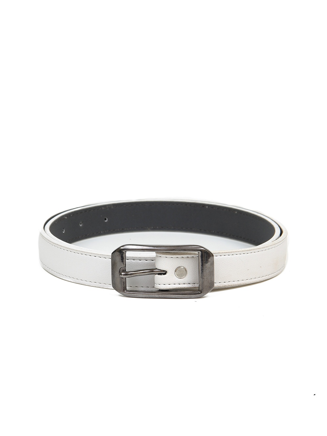 

Calvadoss Girls White Solid PU Belt