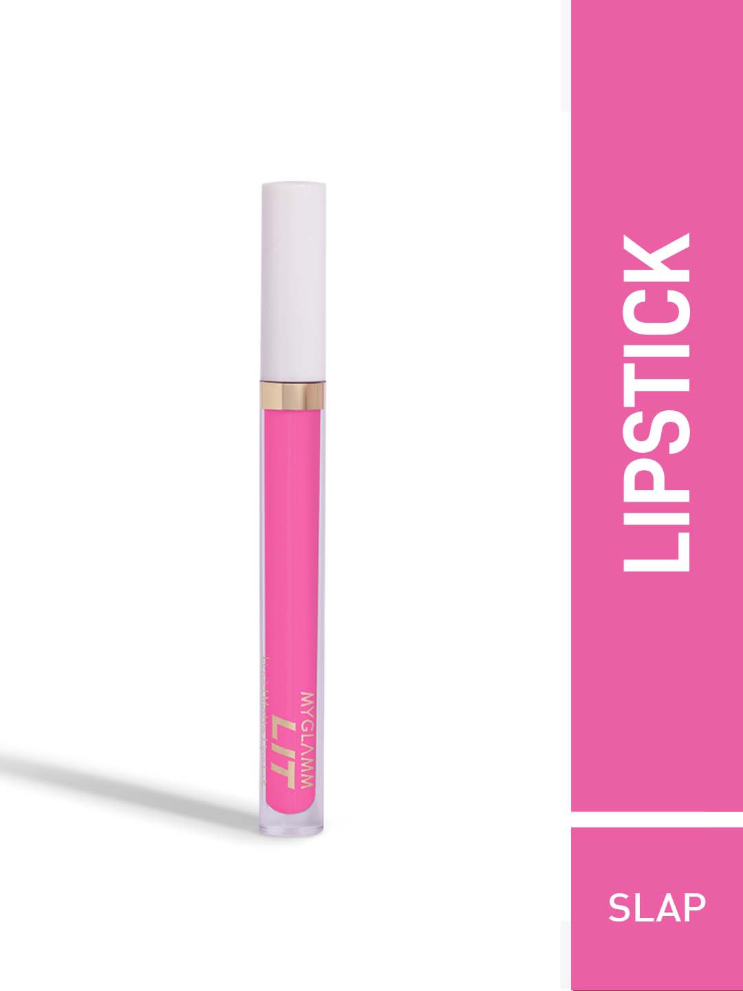 

MyGlamm LIT Liquid Matte Lipstick-Slap-3ml, Purple