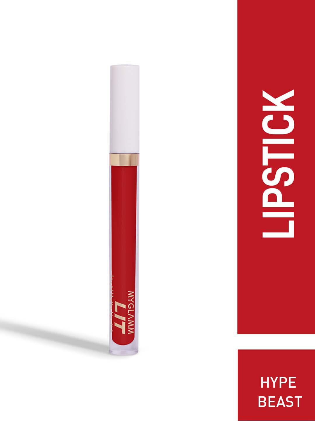 

MyGlamm LIT Liquid Matte Lipstick 3 ml - Hypebeast, Red