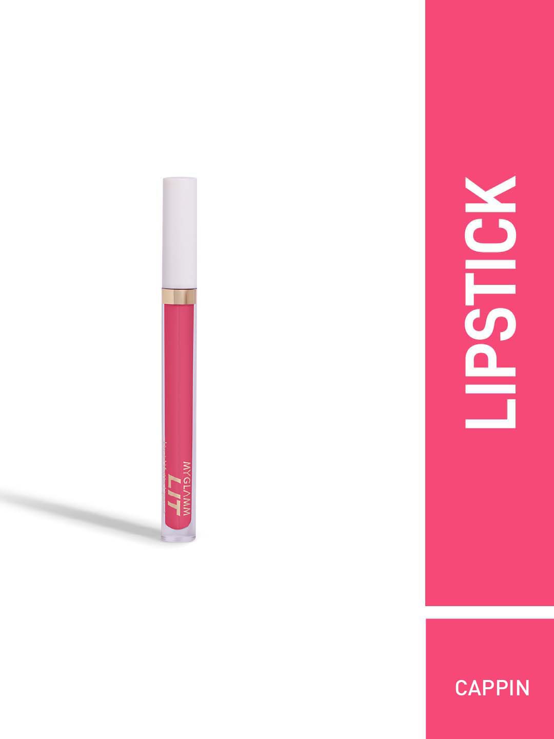 

MyGlamm LIT Liquid Matte Lipstick 3 ml - Cappin, Pink