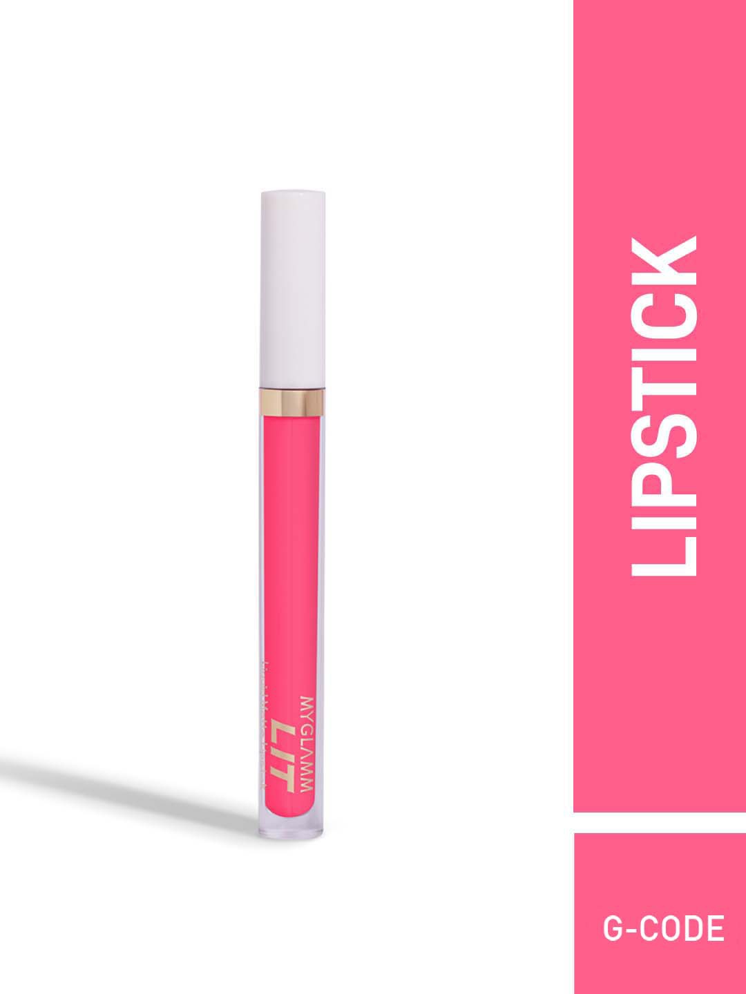 

MyGlamm LIT Liquid Matte Lipstick-G code-3ml, Pink