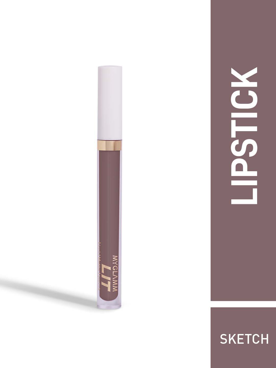 

MyGlamm LIT Liquid Matte Lipstick 3 ml - Sketch, Nude