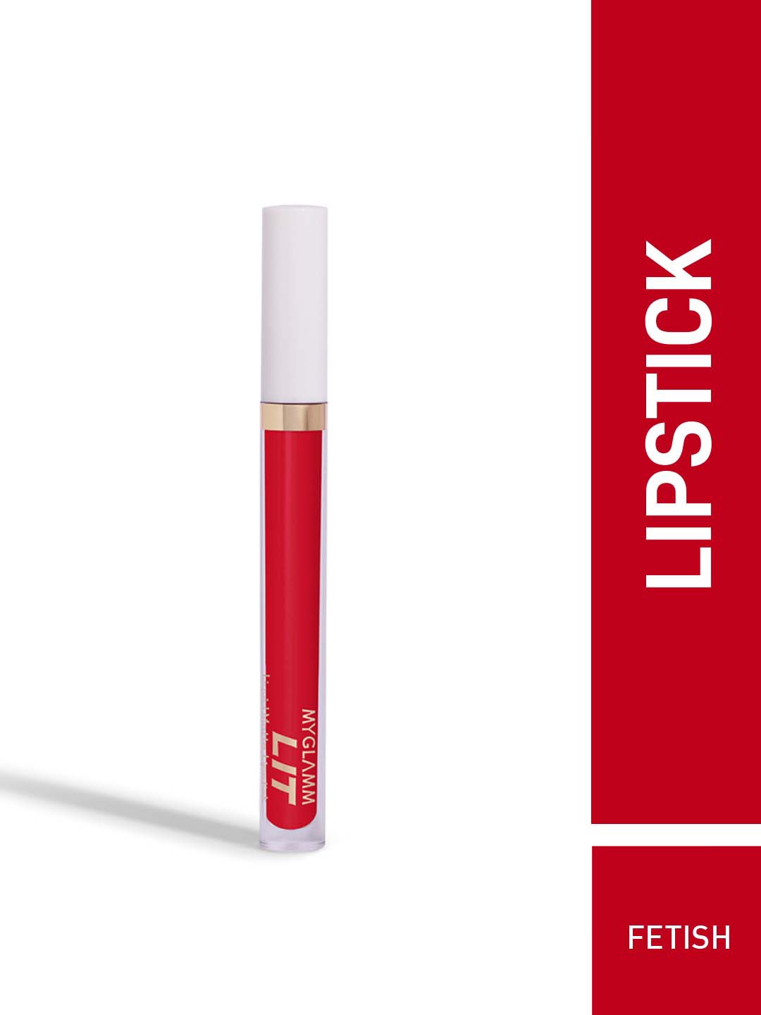

MyGlamm LIT Liquid Matte Lipstick-Fetish-3ml, Red