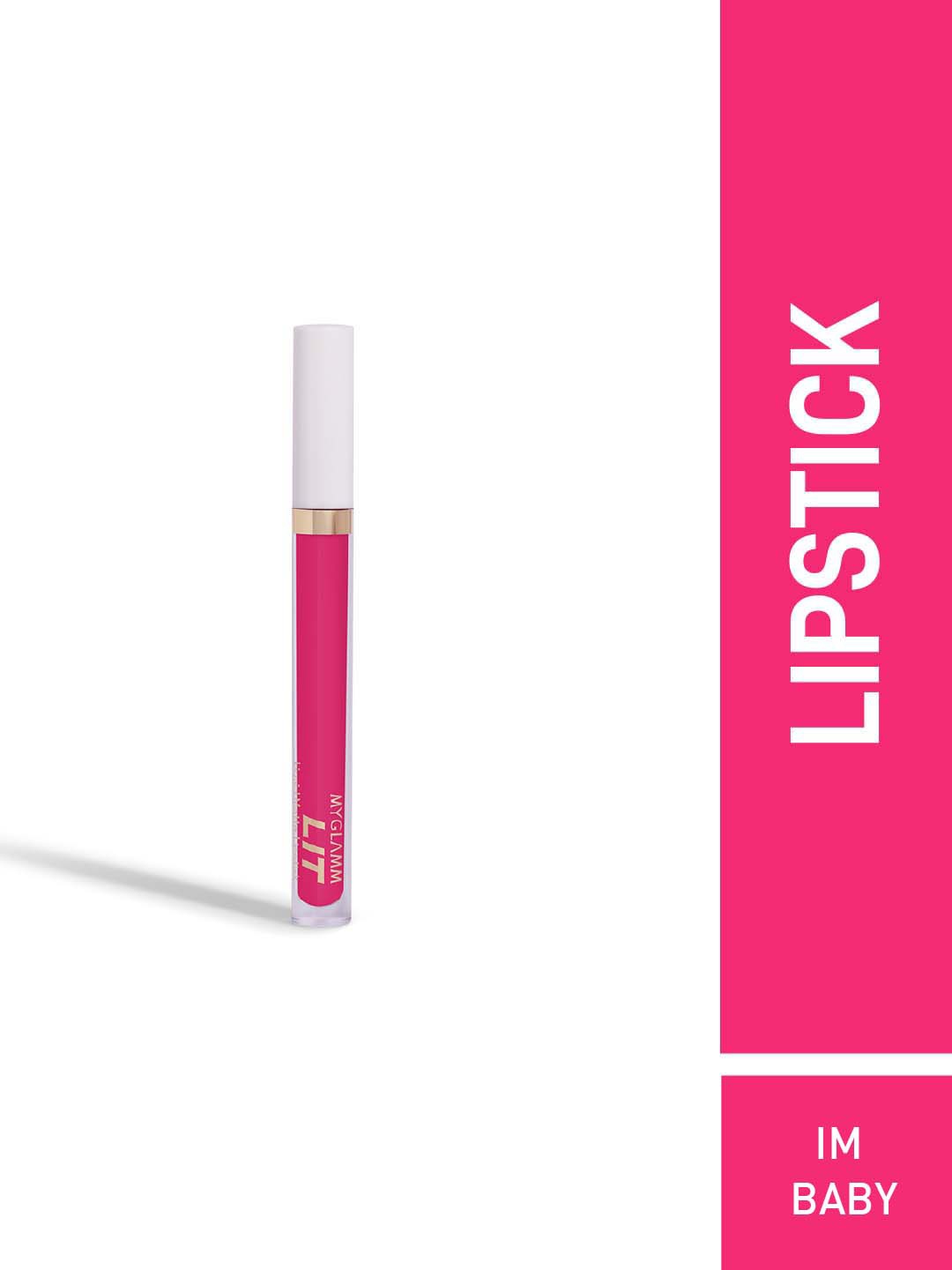 

MyGlamm LIT Liquid Matte Lipstick 3 ml - Im Baby, Pink