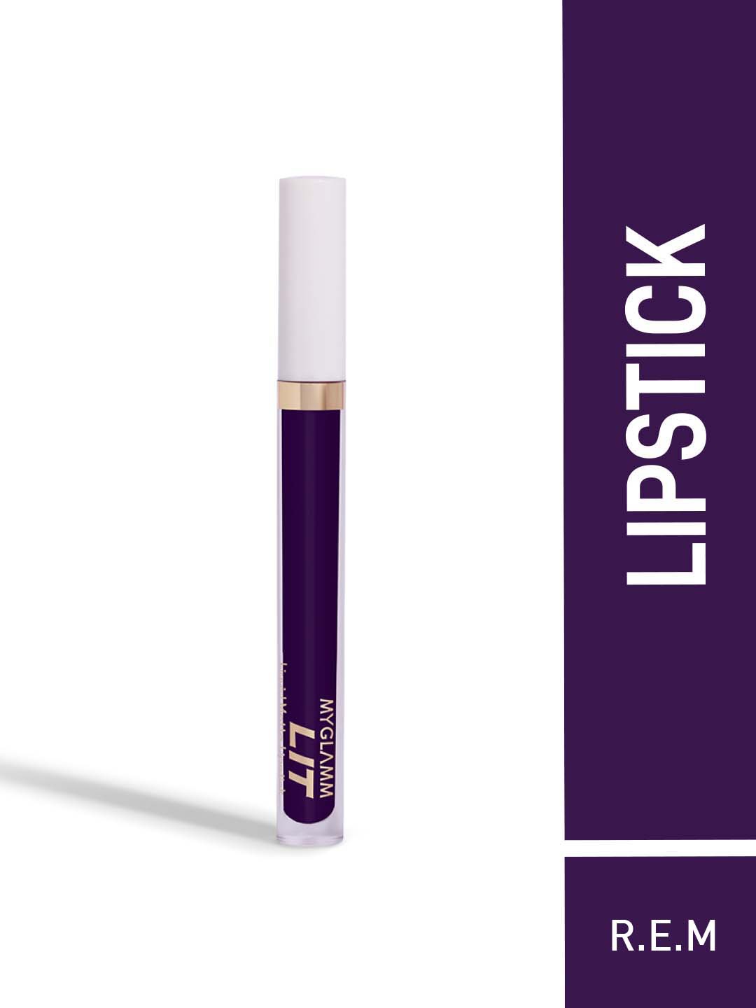 

MyGlamm LIT Liquid Matte Lipstick-R.E.M-3ml, Purple