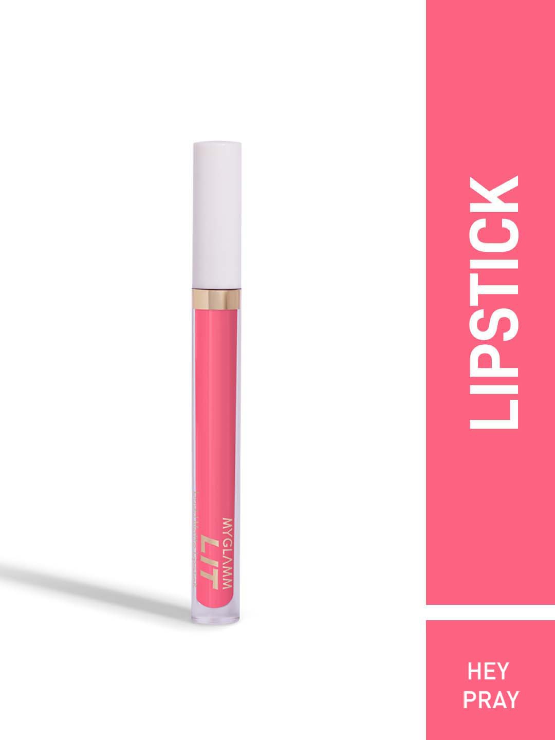 

MyGlamm LIT Liquid Matte Lipstick 3 ml - Hey & Pray, Pink