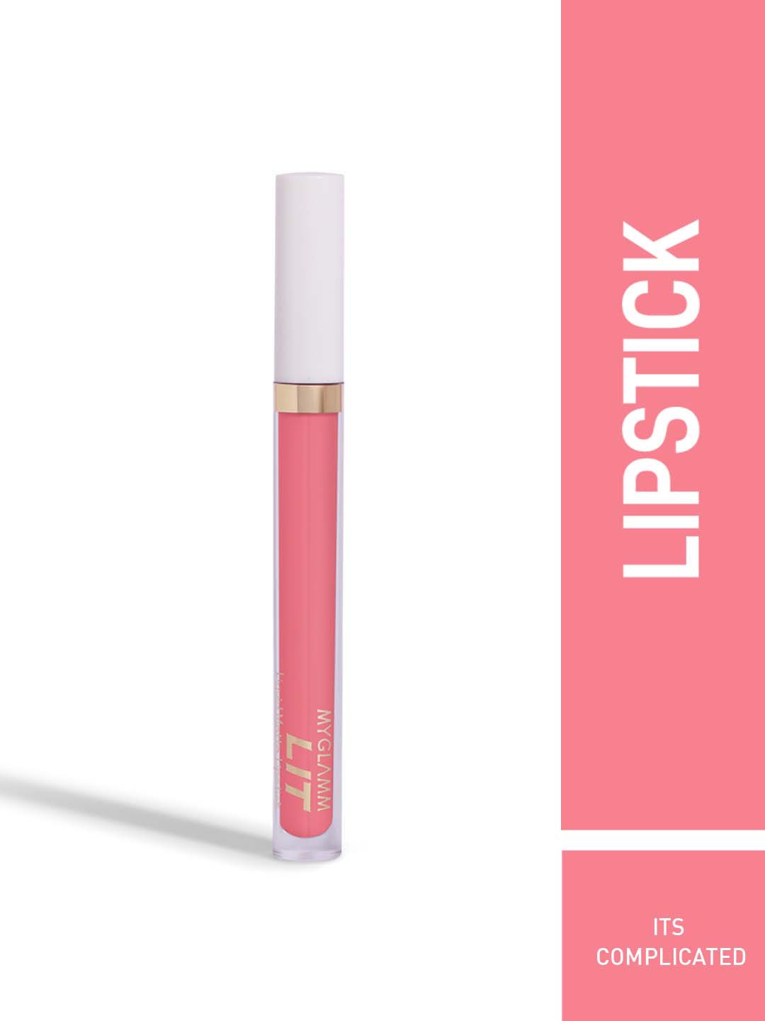 

MyGlamm LIT Liquid Matte Lipstick-It's Complicated-3ml, Pink