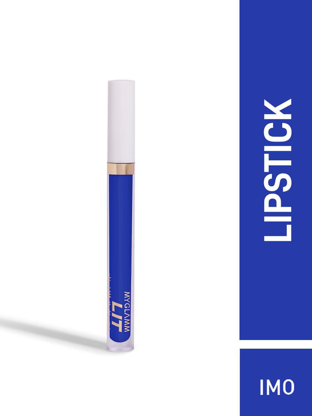 

MyGlamm LIT Liquid Matte Lipstick-IMO-3ml, Blue