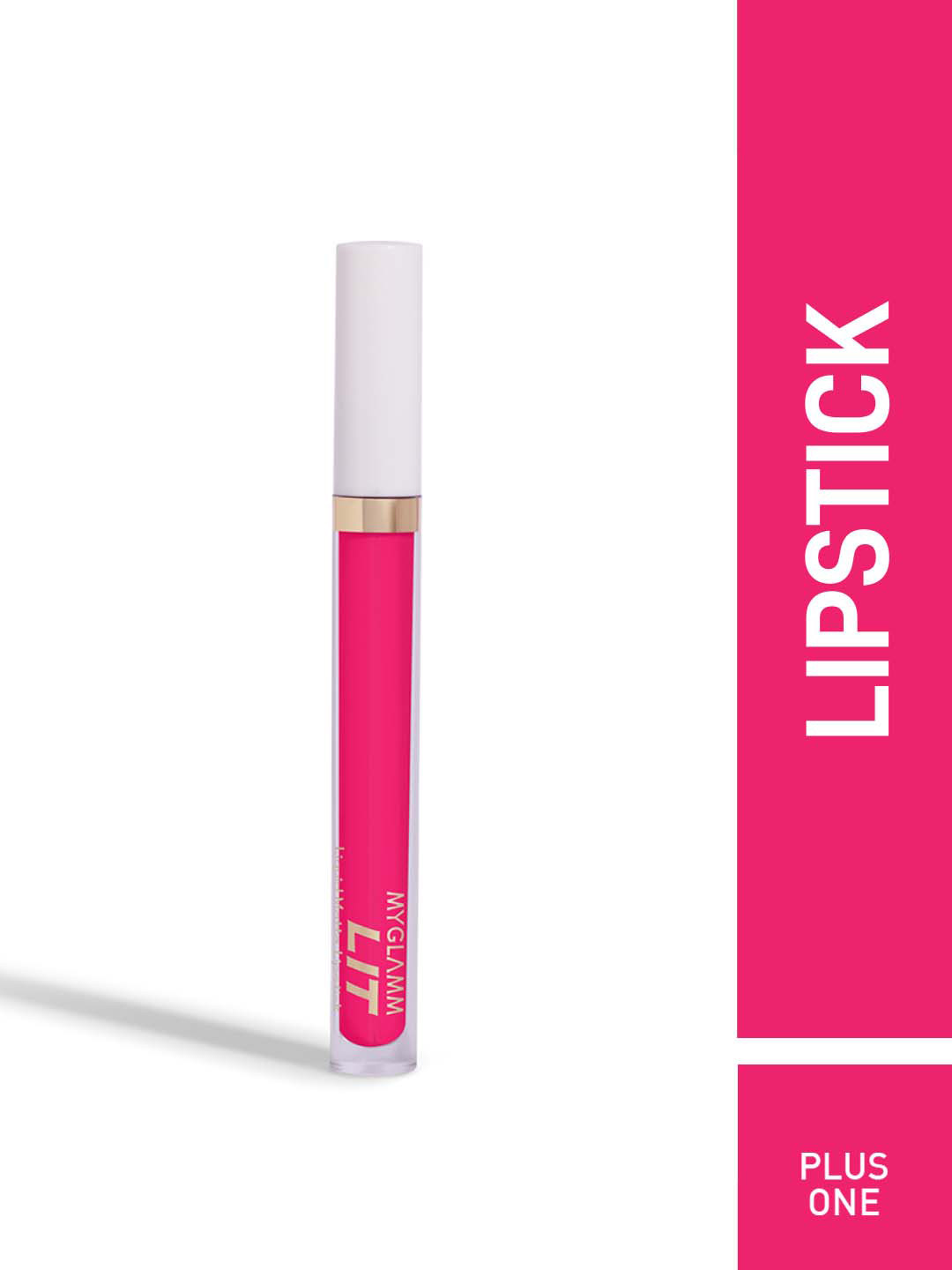 

MyGlamm LIT Liquid Matte Lipstick 3 ml - Plus One, Pink