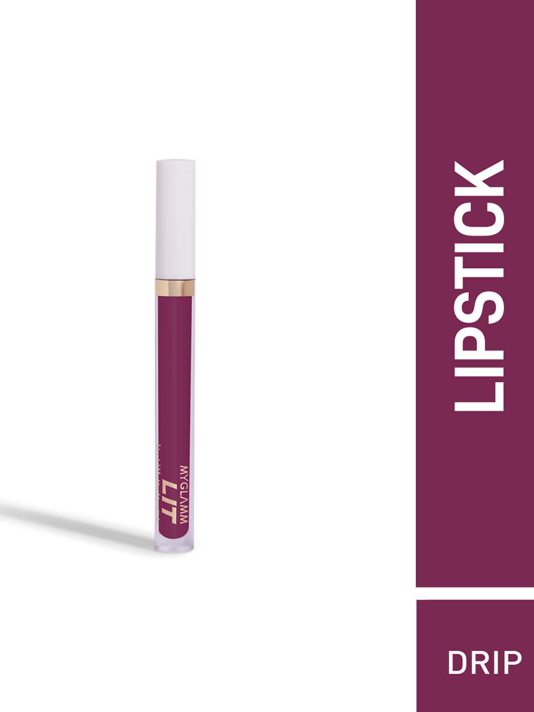 

MyGlamm LIT Liquid Matte Lipstick 3 ml - Drip, Purple