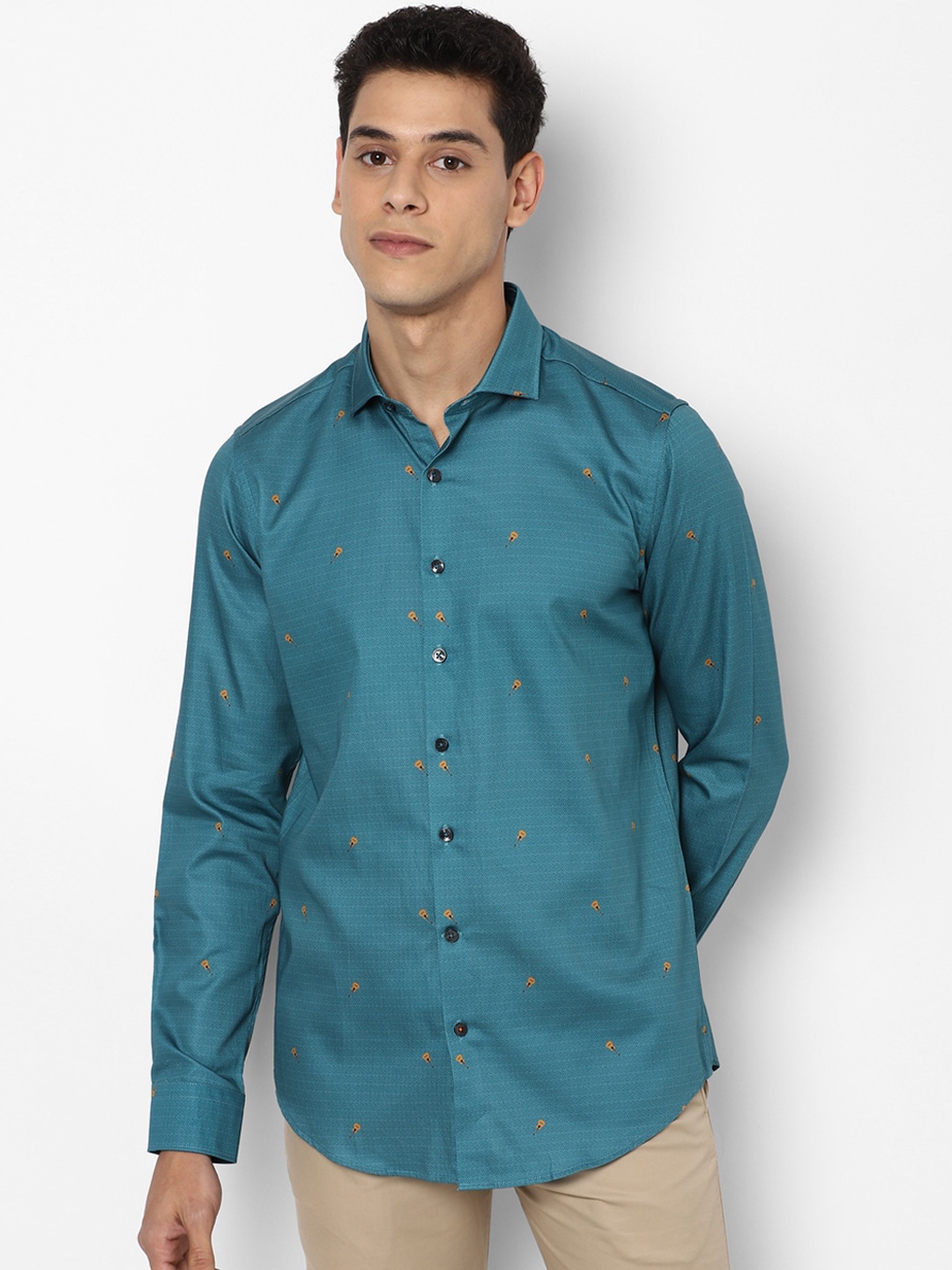 

SIMON CARTER LONDON Men Blue Slim Fit Opaque Casual Shirt