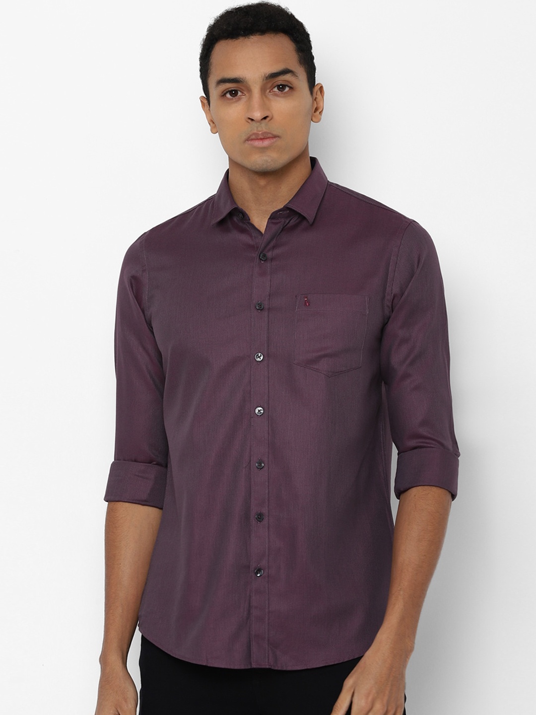 

SIMON CARTER LONDON Men Purple Opaque Printed Pure Cotton Casual Shirt