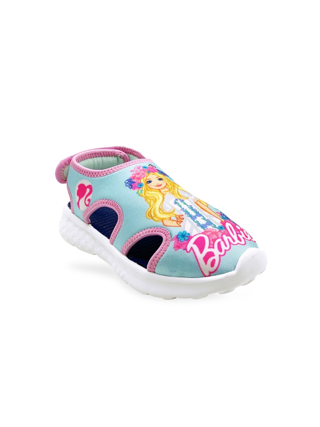 

KazarMax Girls Blue & Yellow Barbie Printed Slip-On Sneakers