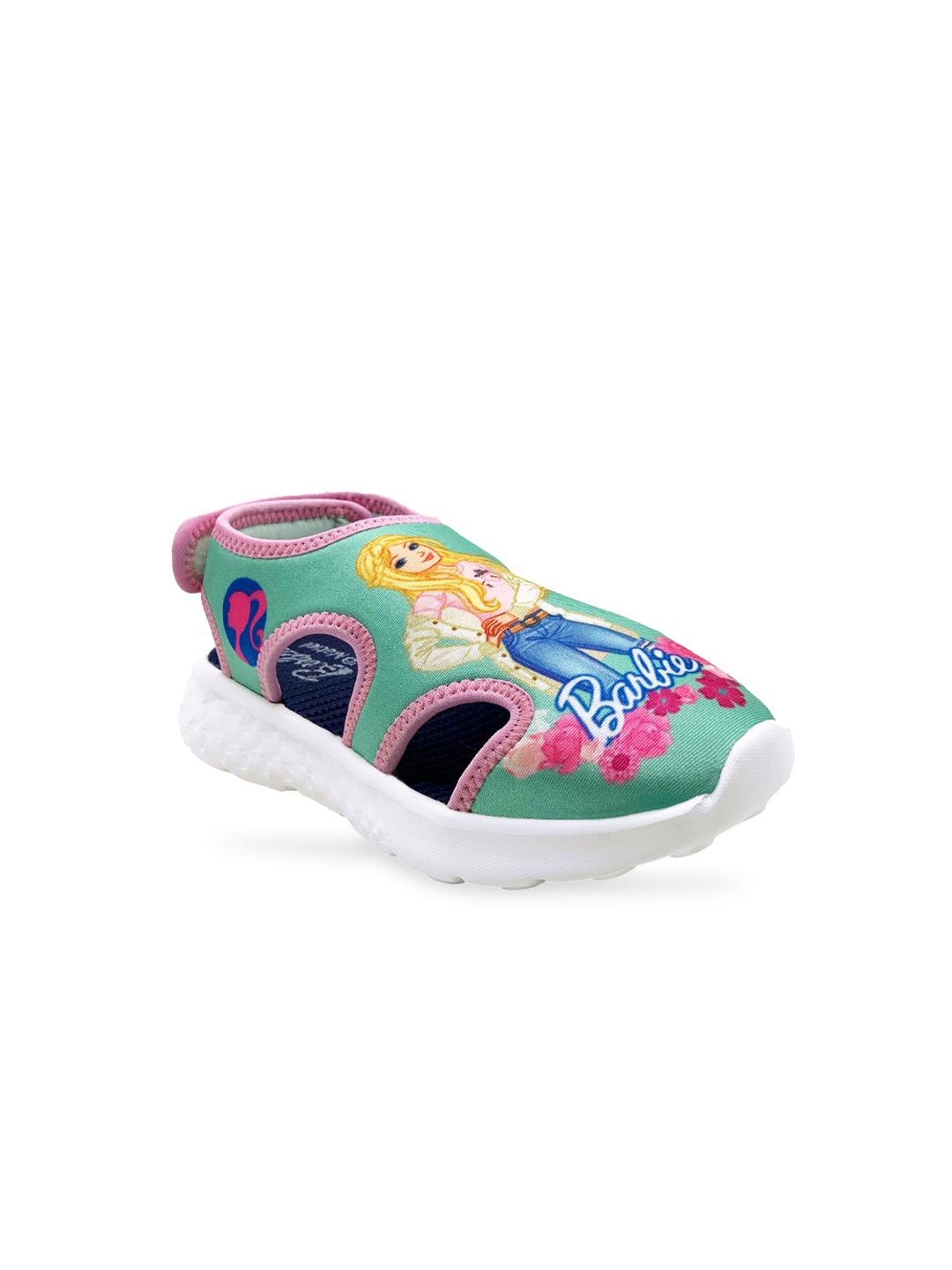 

KazarMax Girls Green Printed Slip-On Sneakers