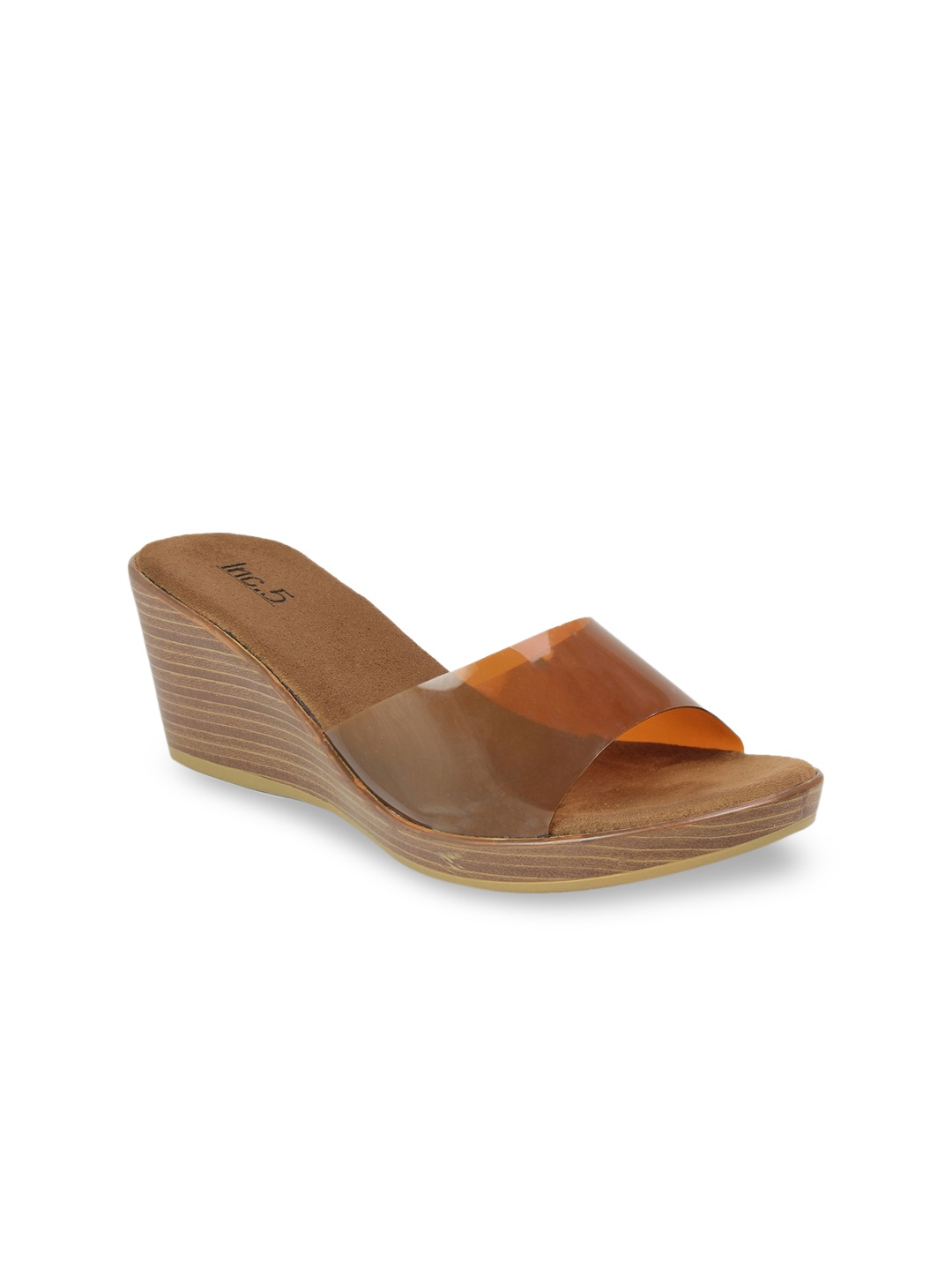 

Inc 5 Women Tan Brown Solid Wedges