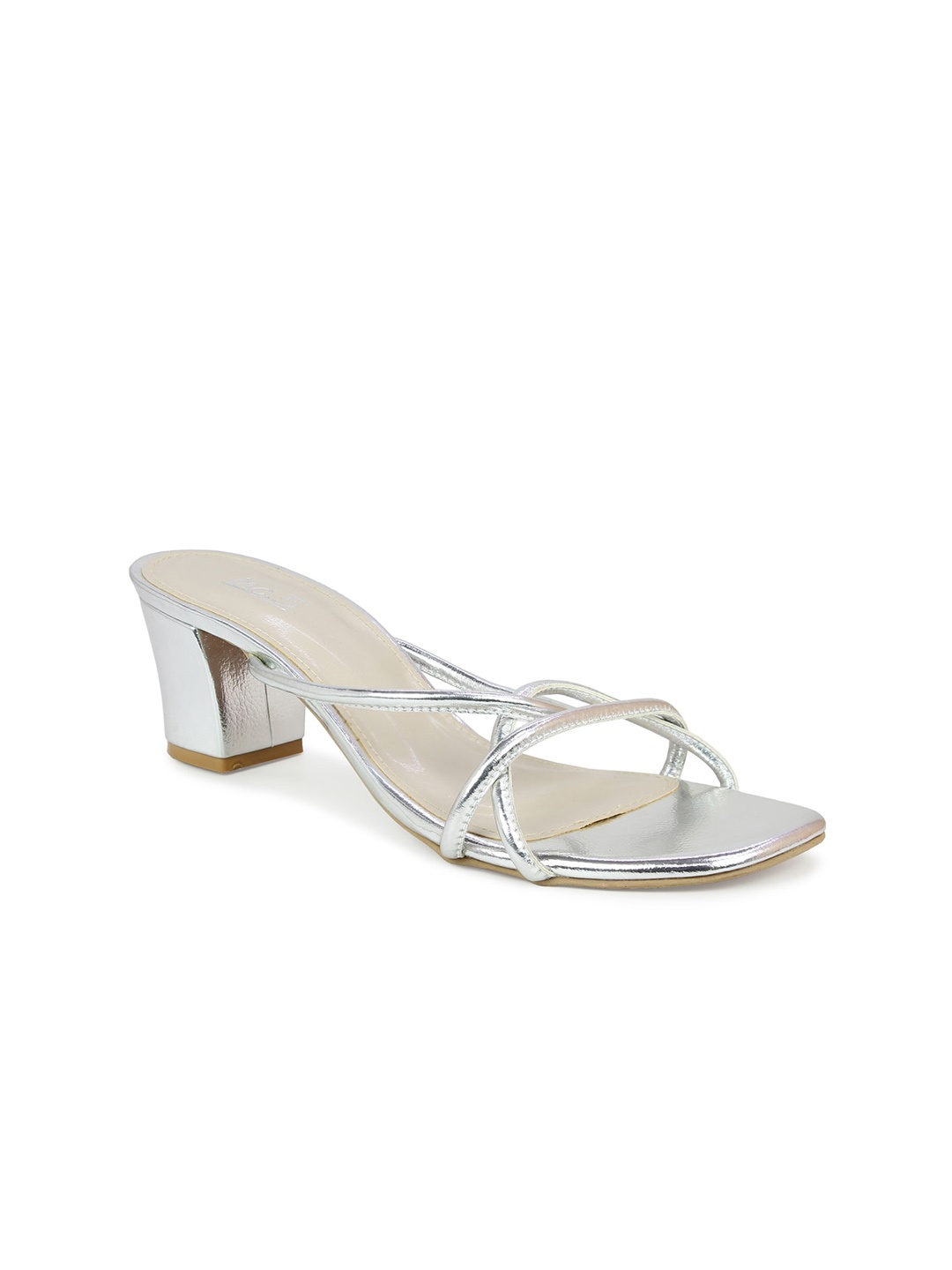 

Inc 5 Silver-Toned Block Sandals