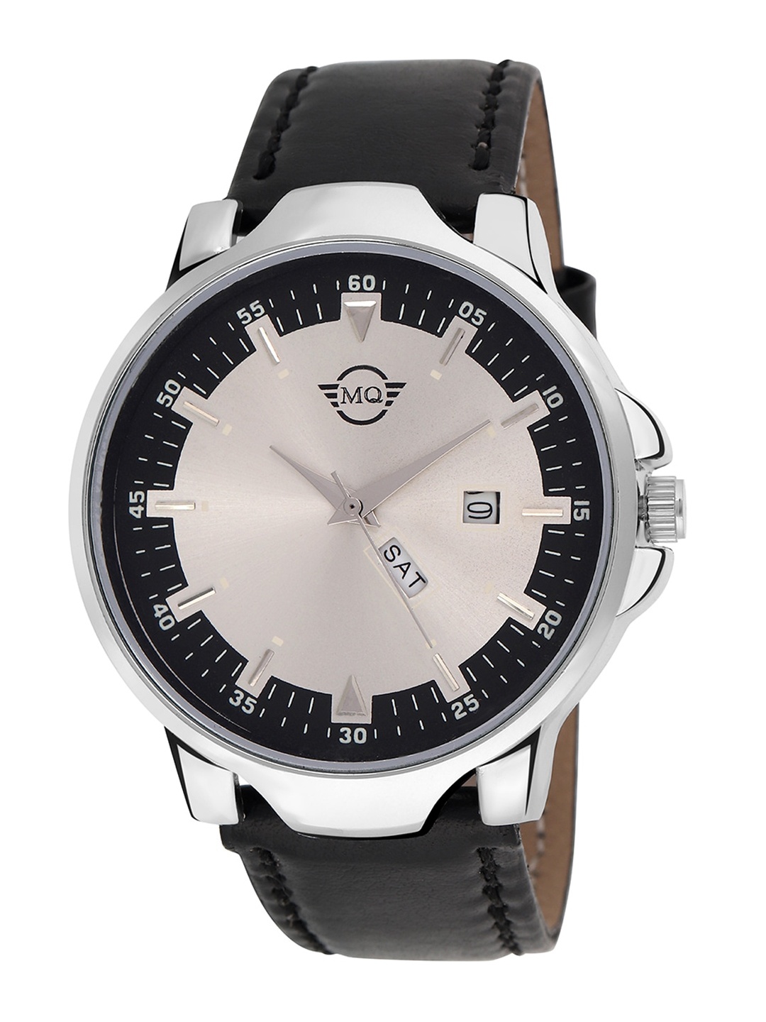 

MUTAQINOTI Men Silver & Black Straps Analogue Automatic Watch MQWT-TM161