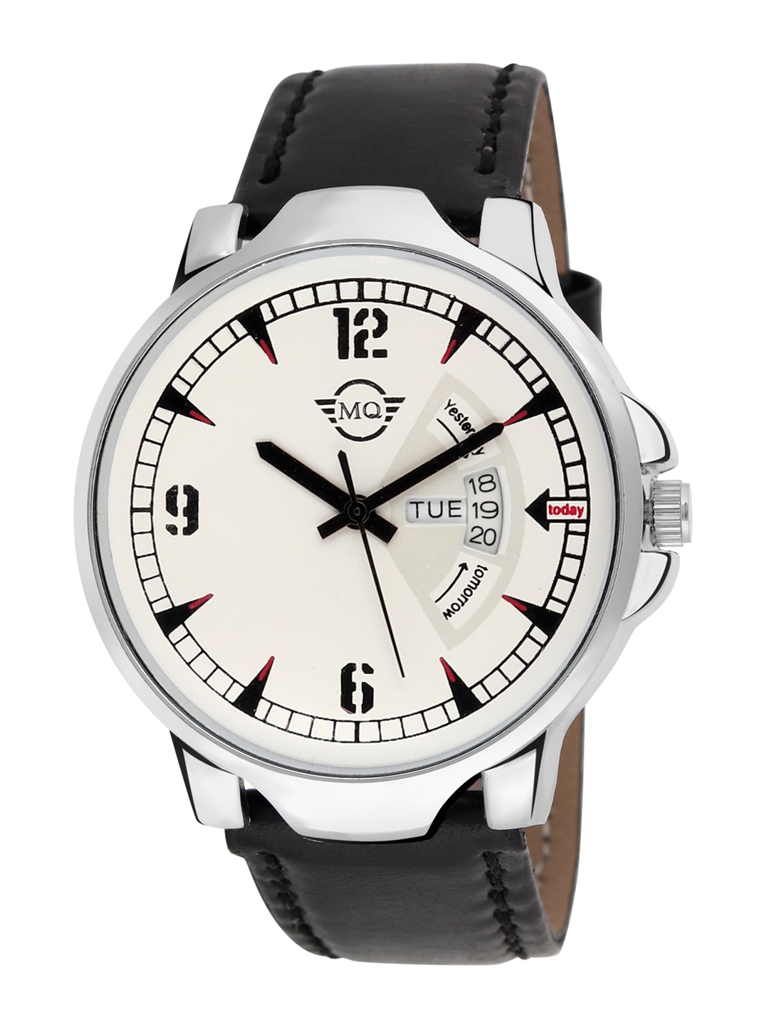 

MUTAQINOTI Men Silver & Black Analogue Automatic Watch MQWT-TM160