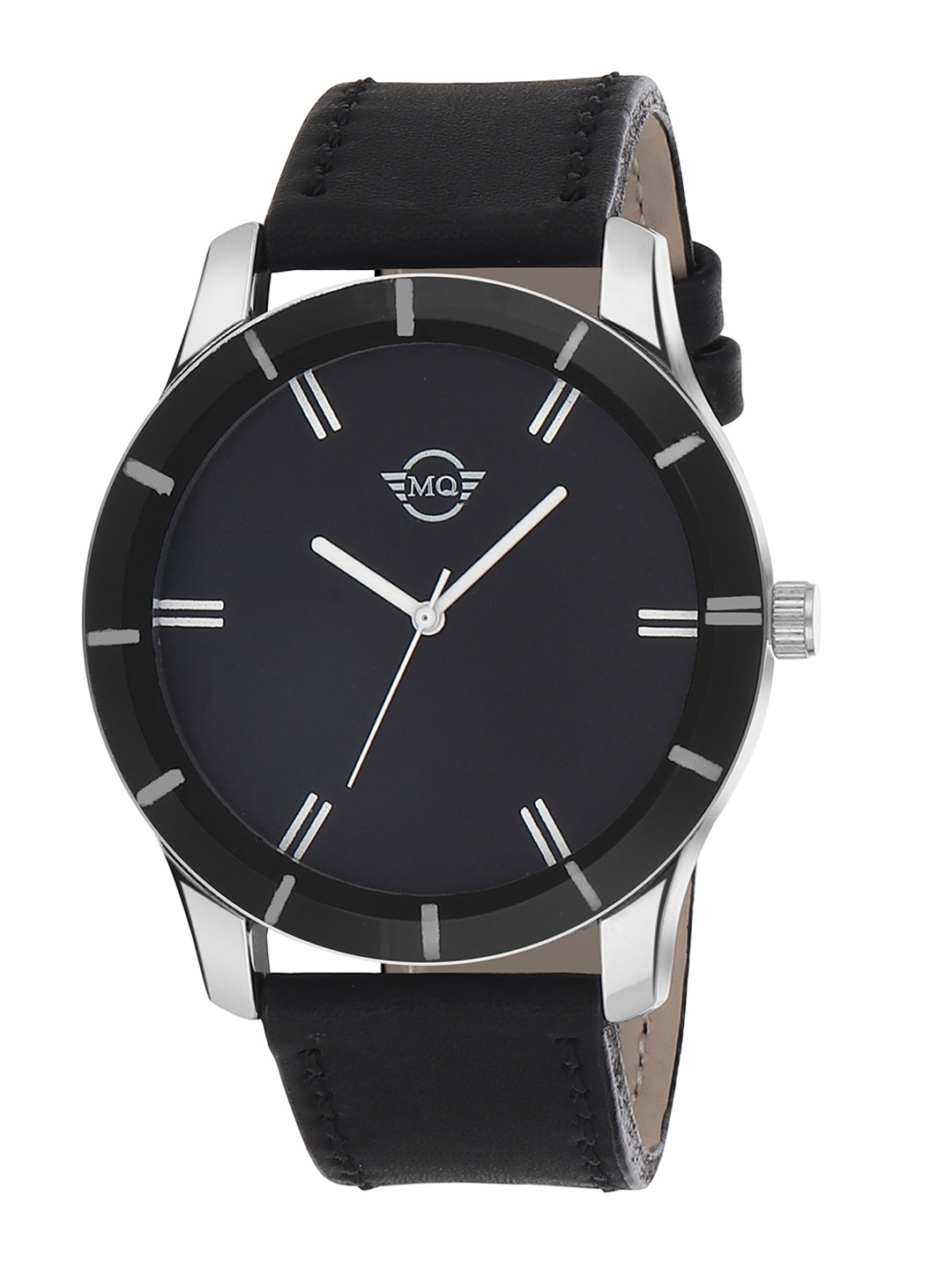 

MUTAQINOTI Men Black Mother of Pearl Dial & Black Wrap Around Straps Analogue Automatic Watch MQWT-AEH17