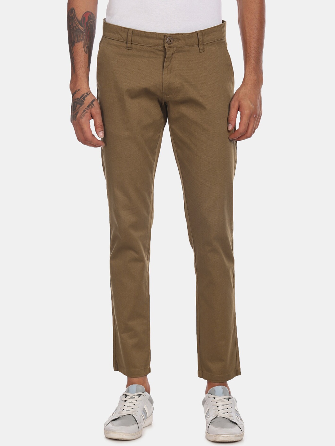 

Ruggers Men Brown Trousers