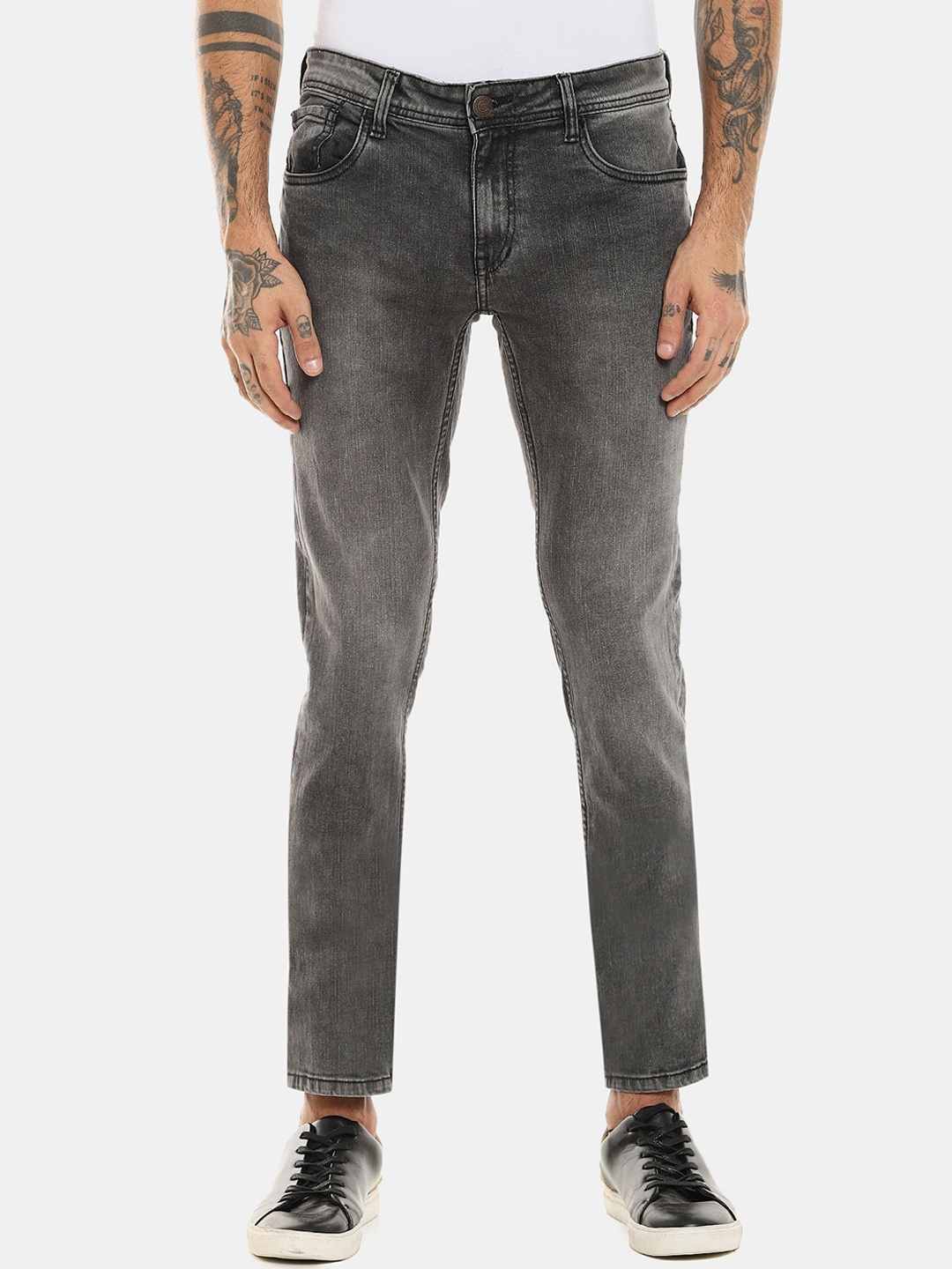 

Cherokee Men Black Heavy Fade Jeans