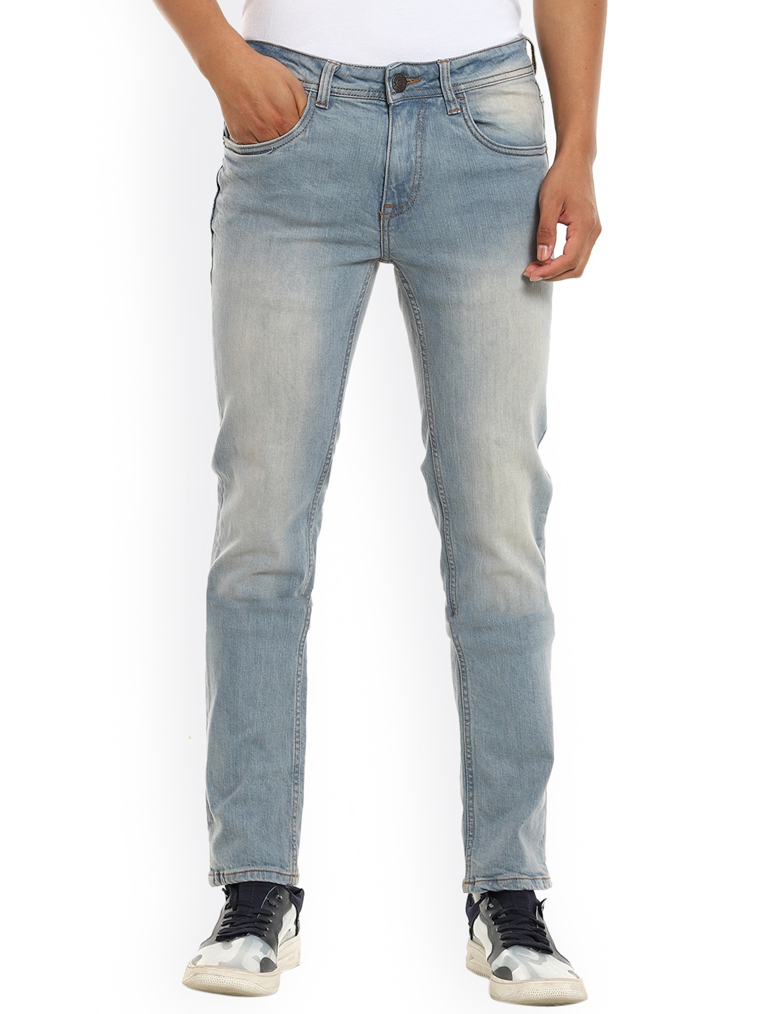 

Cherokee Men Blue Slim Fit Mildly Distressed Heavy Fade Jeans