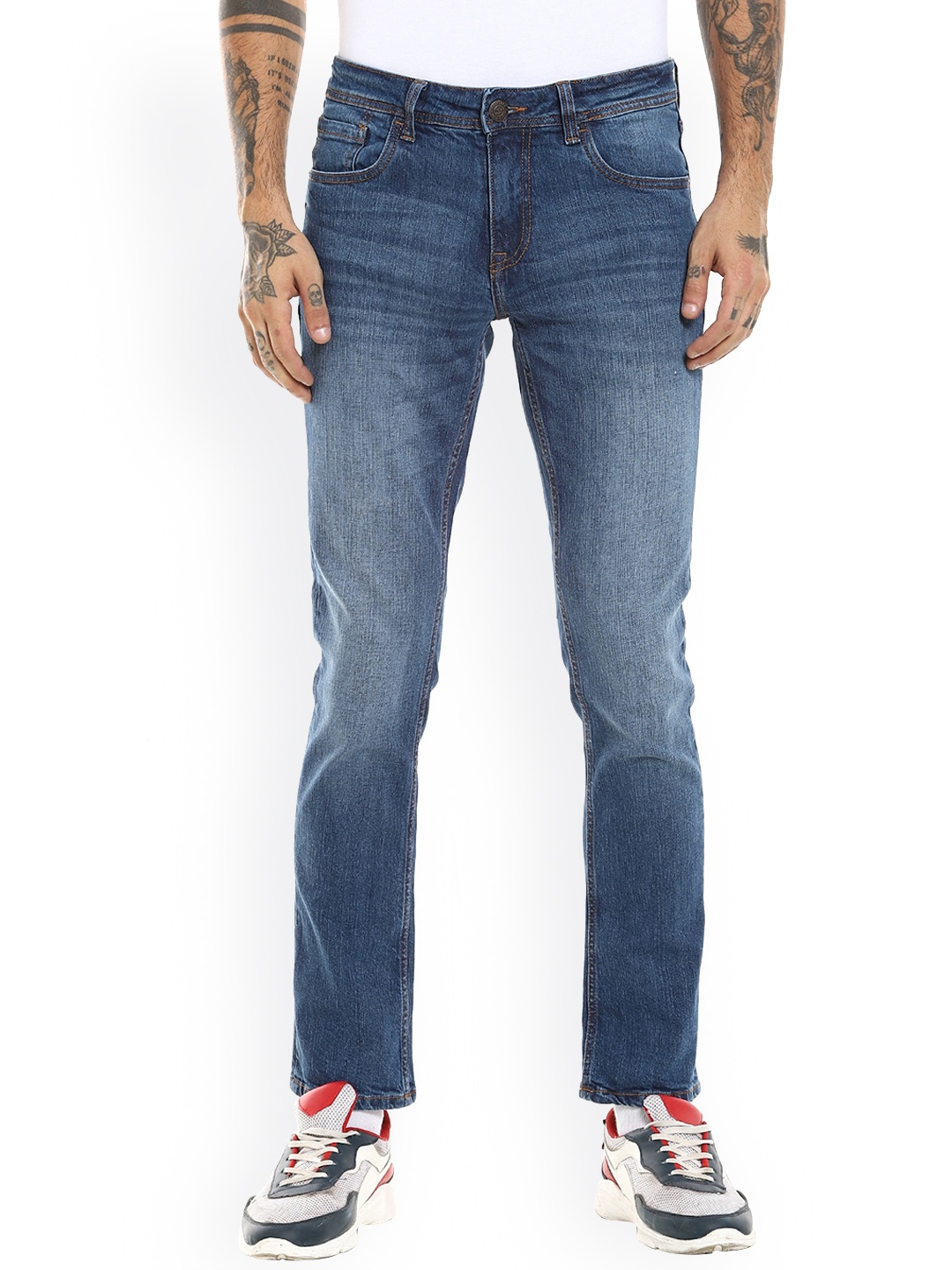 

Cherokee Men Blue Slim Fit Heavy Fade Jeans