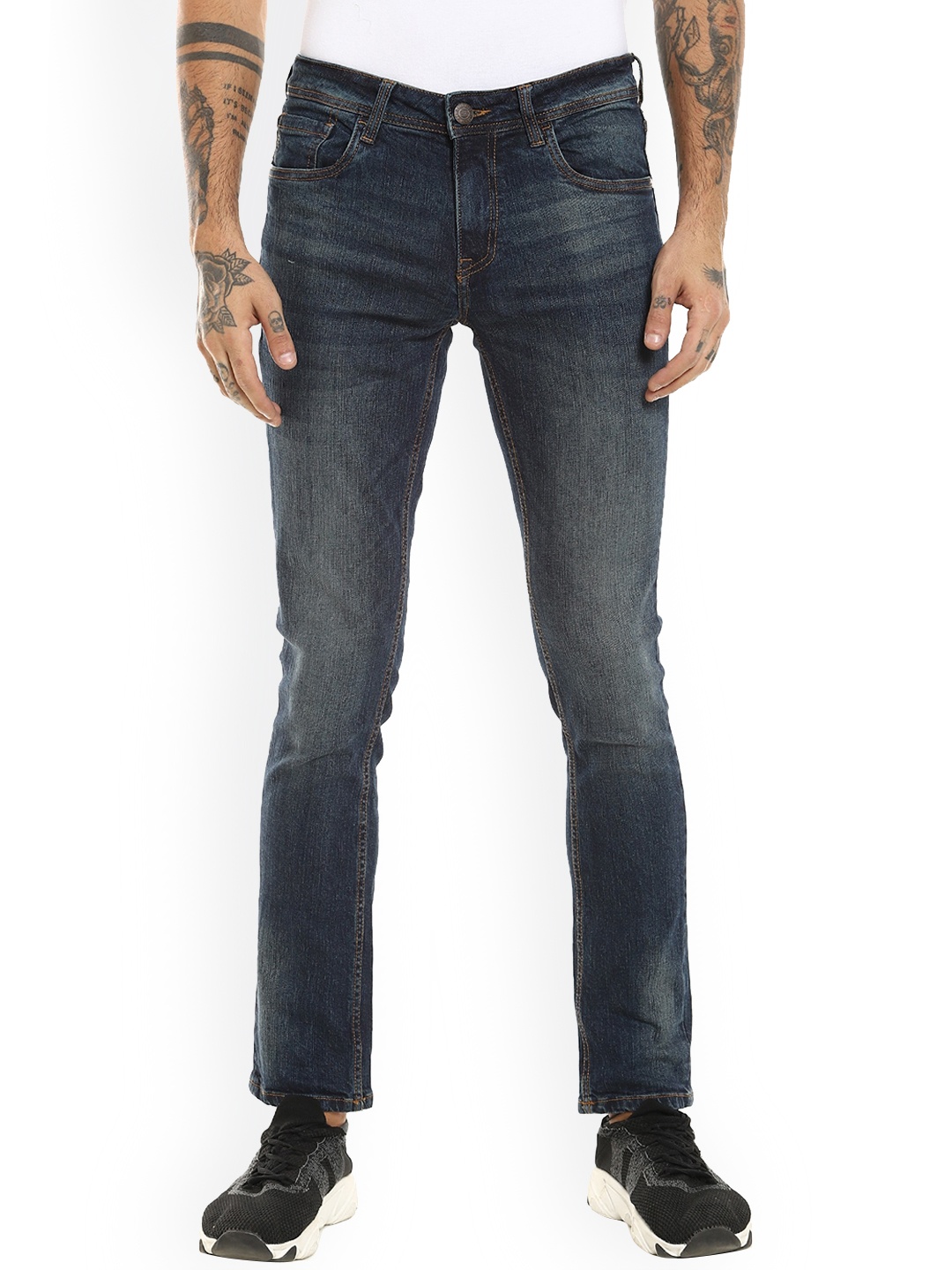 

Cherokee Men Blue Heavy Fade Jeans