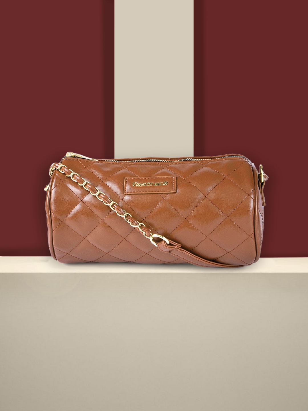 

Fastrack Tan Brown Quilted Sling Bag