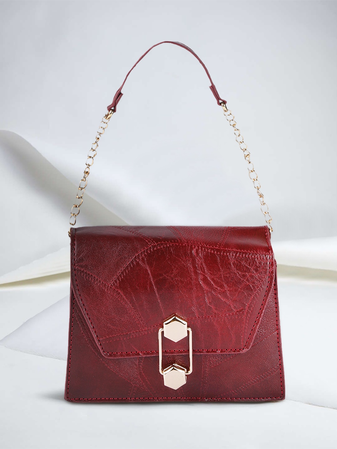 

Fastrack Burgundy Solid Shoulder Bag