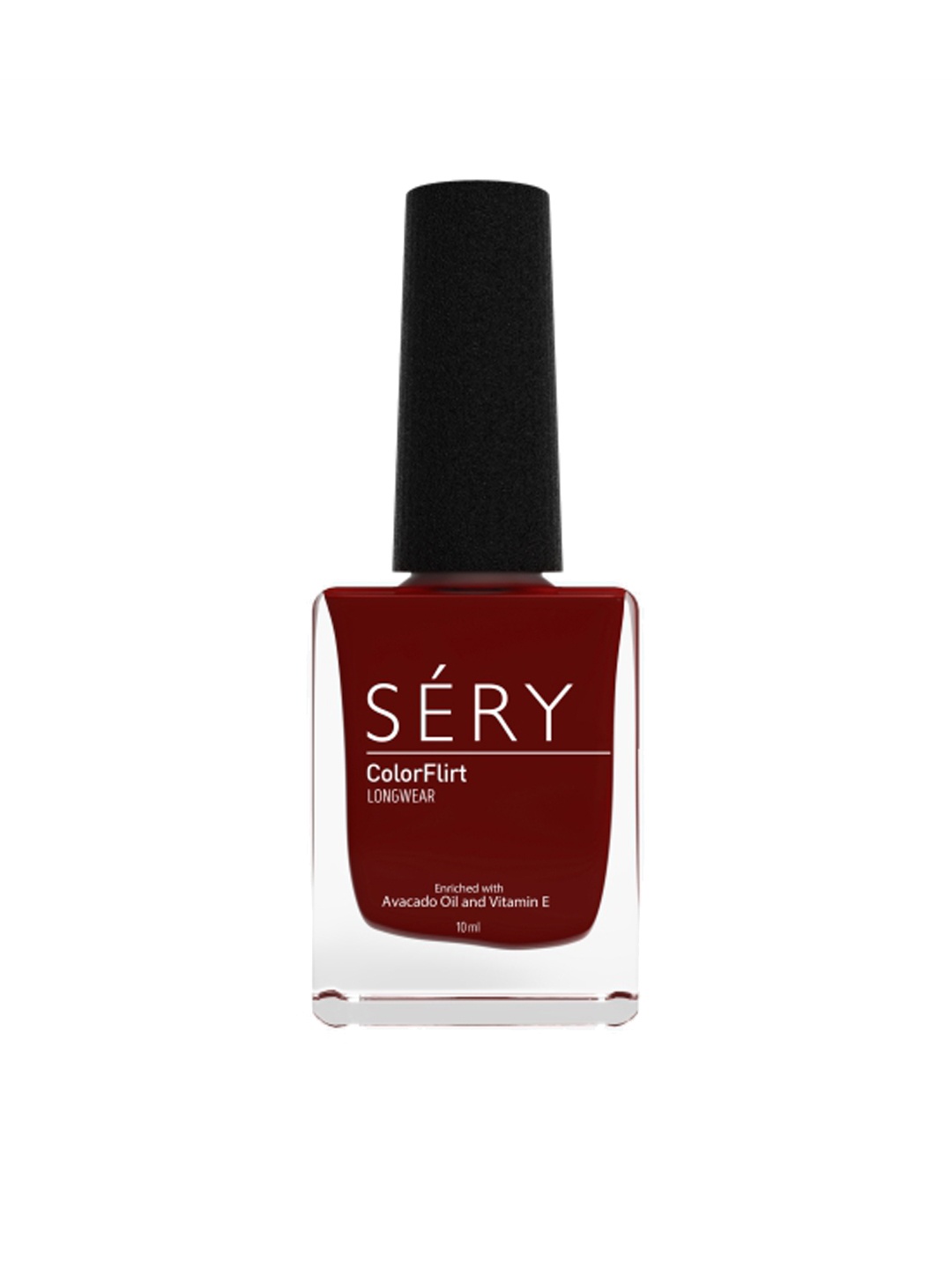 

SERY ColorFlirt Avocado Oil & Vitamin E Long Wear Nail Lacquer 5 ml - Dreamy Plum 01, Maroon