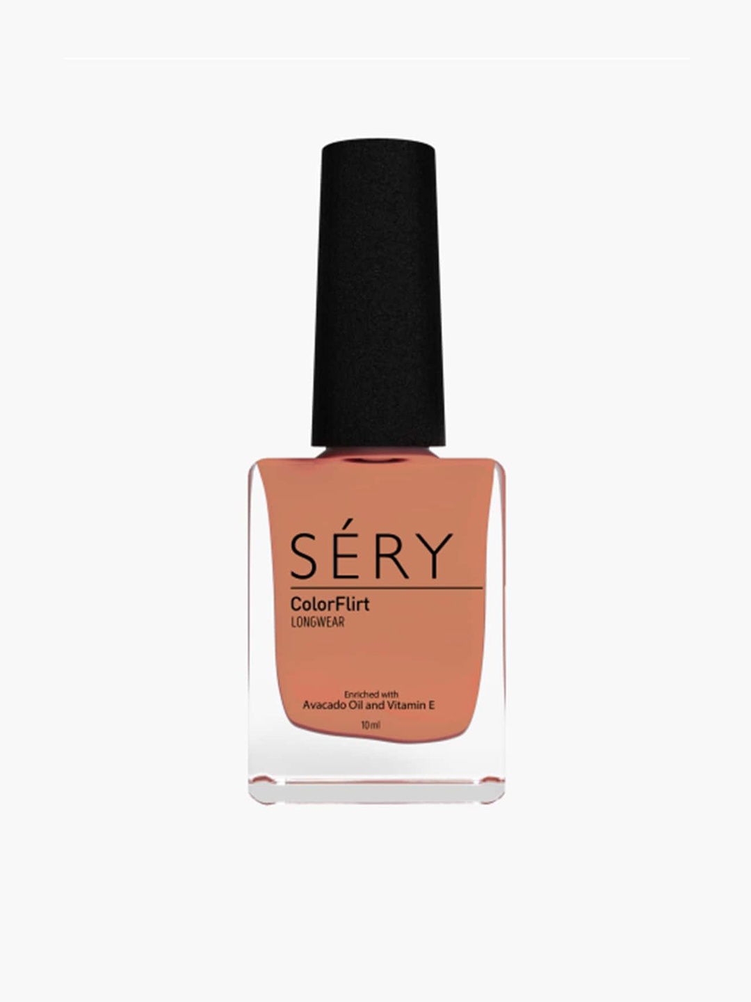 

SERY Color Flirt Longwear Nail Paint with Avocado Oil & Vitamin E - Soft Almond, Brown