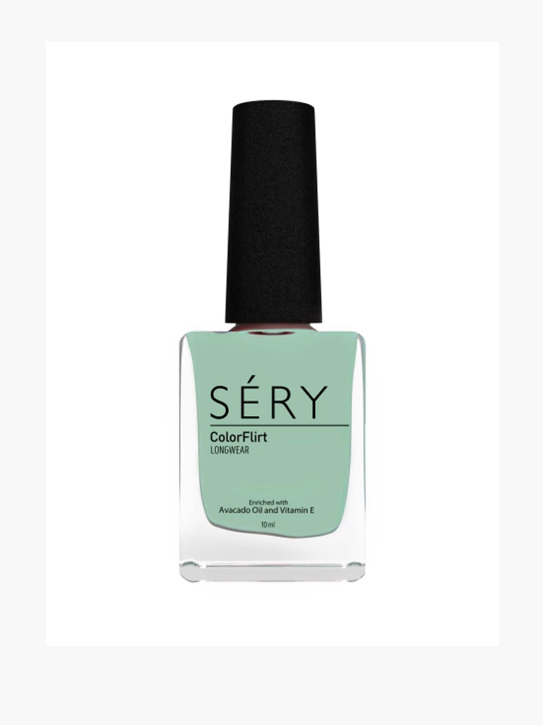 

SERY Color Flirt Longwear Nail Paint with Avocado Oil & Vitamin E - Seafoam, Green